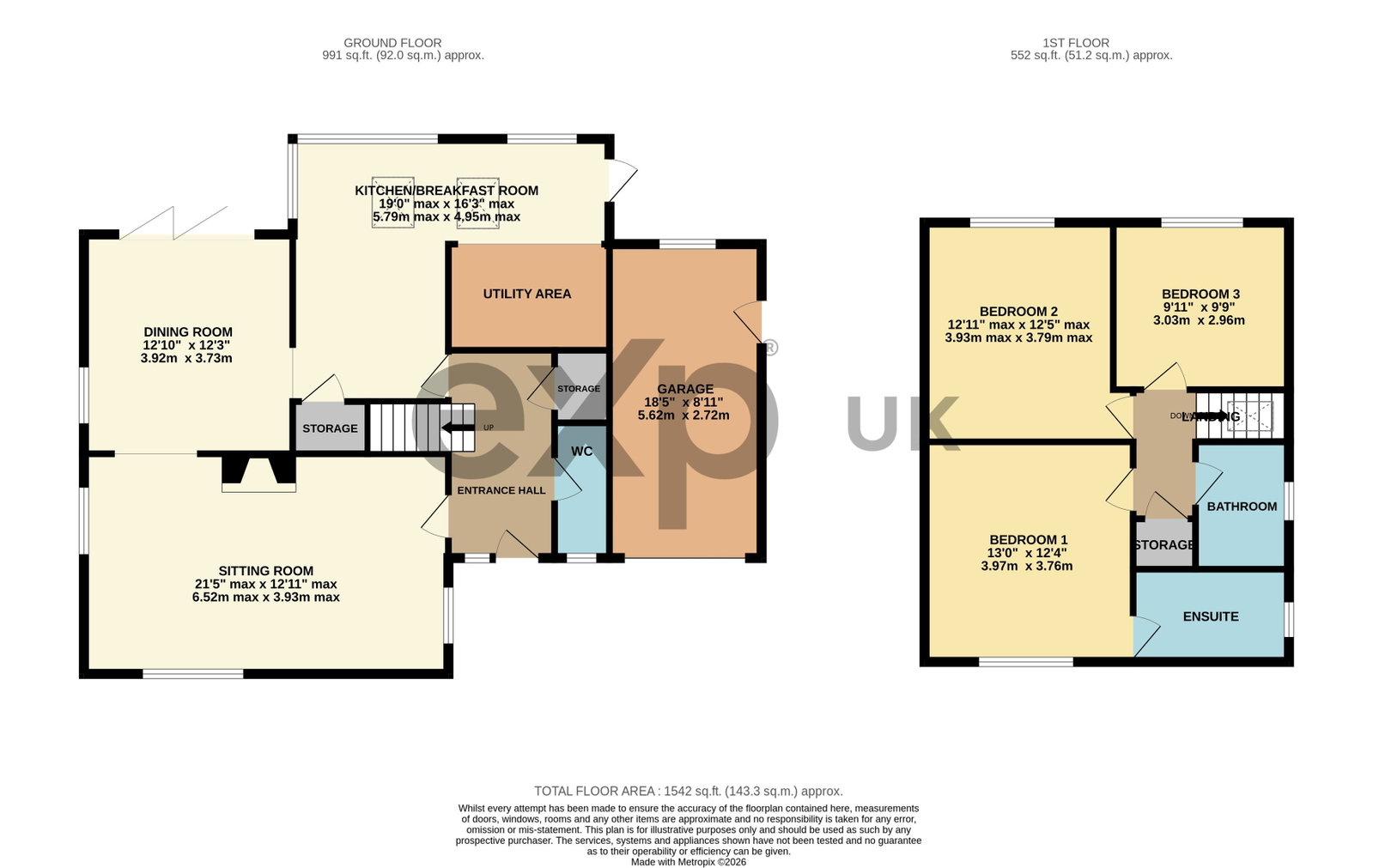 12, Croft Close, Wickhambrook floorplan