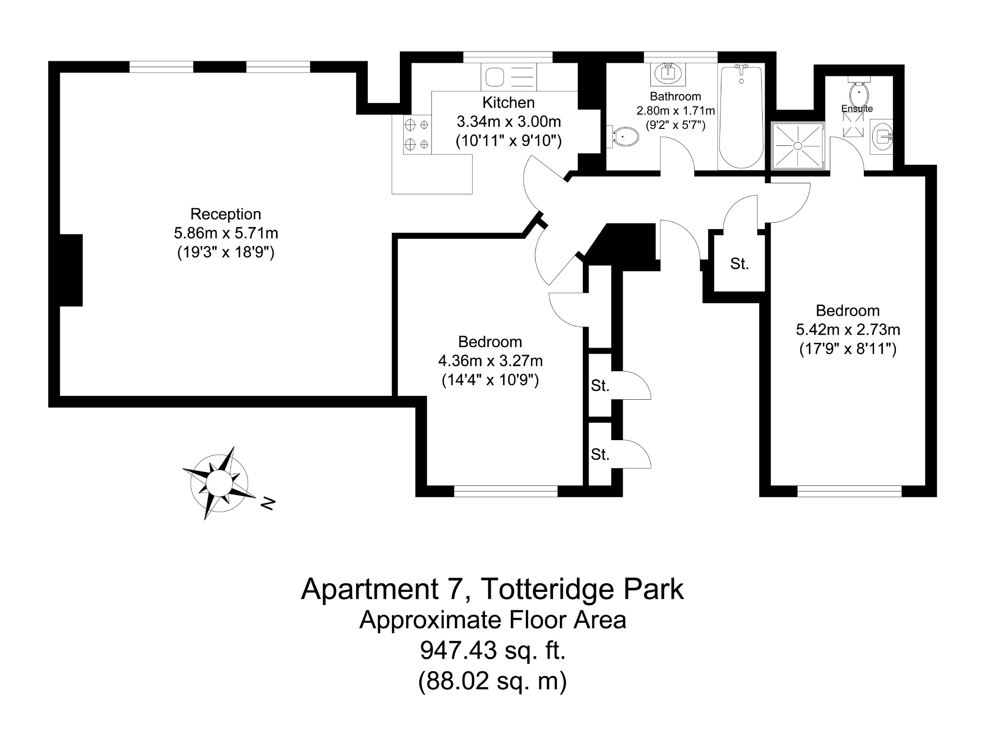 2 Bedrooms Flat for sale in Totteridge Common, London N20