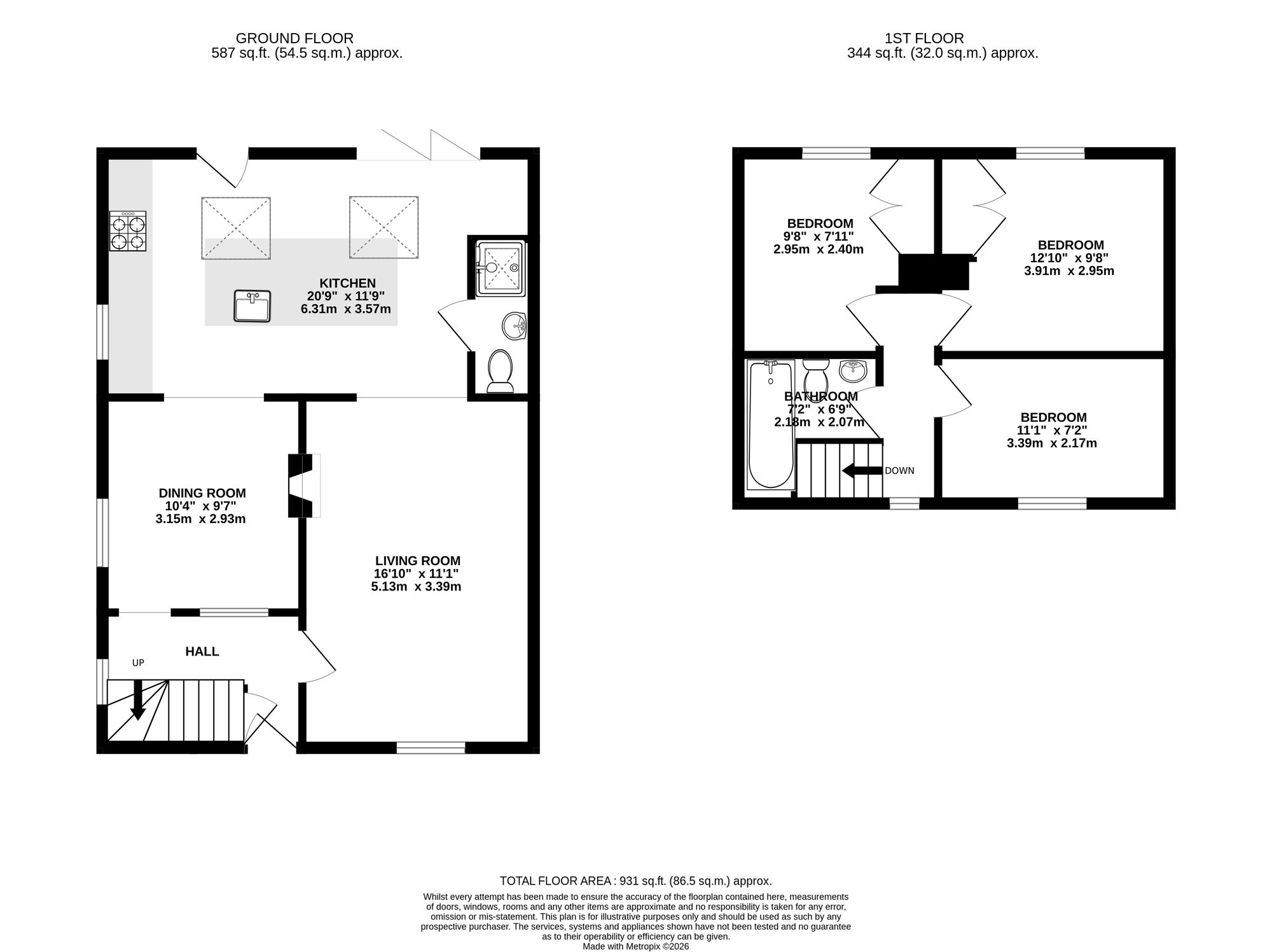 1 Park End, Newport floorplan