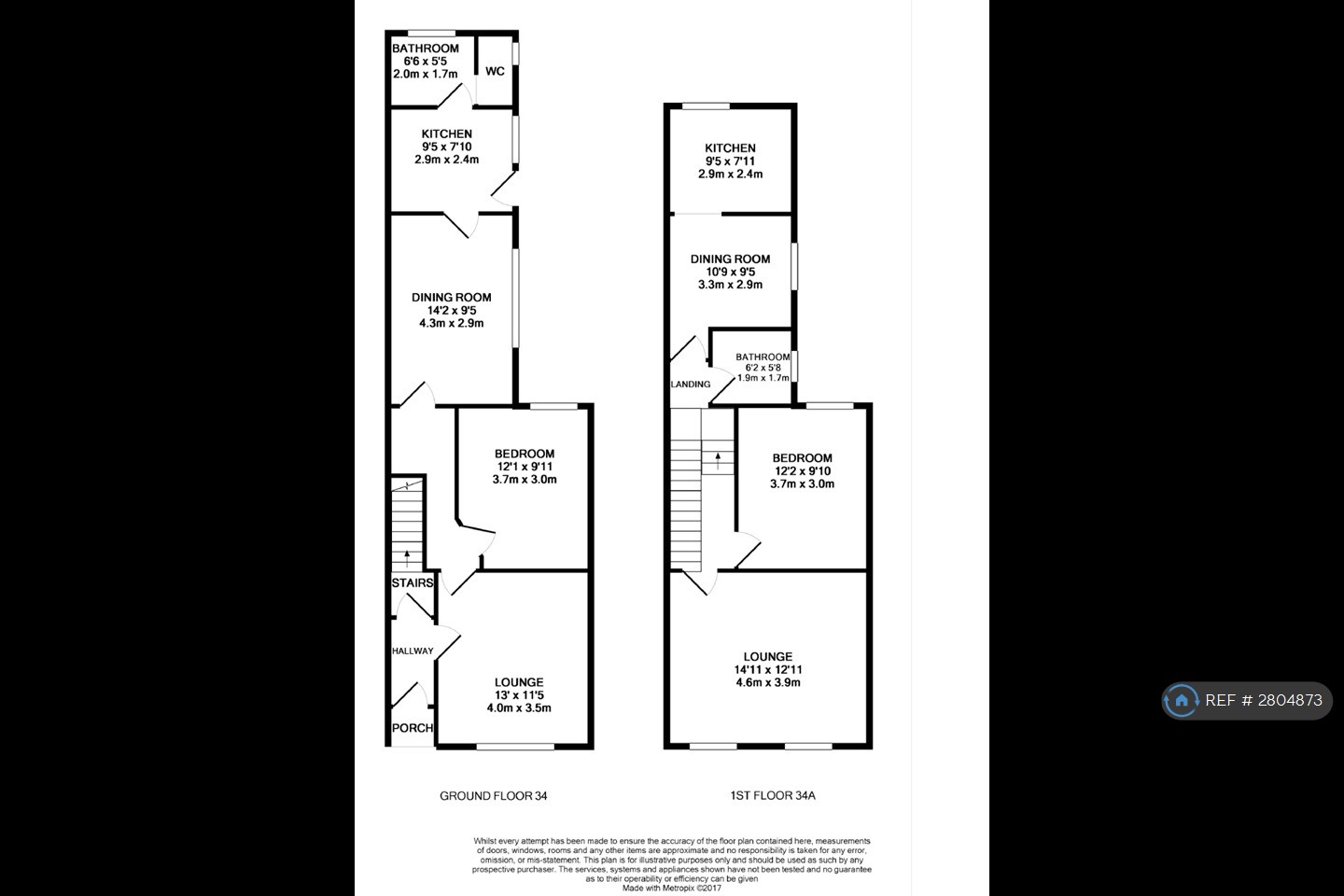 A Cromwell Avenue, Grimsby floorplan