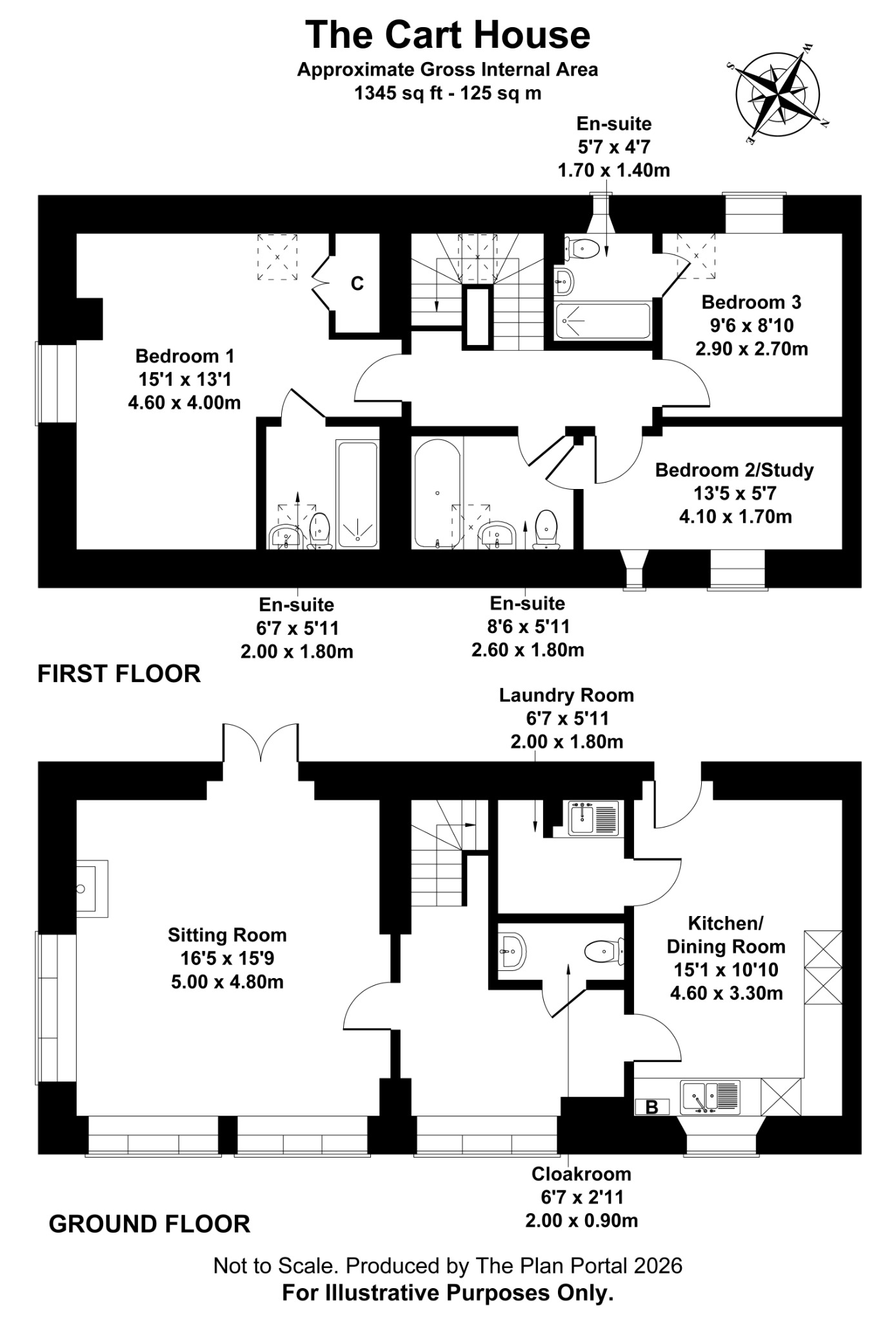 Cart House, Tredown Barns, Holsworthy floorplan