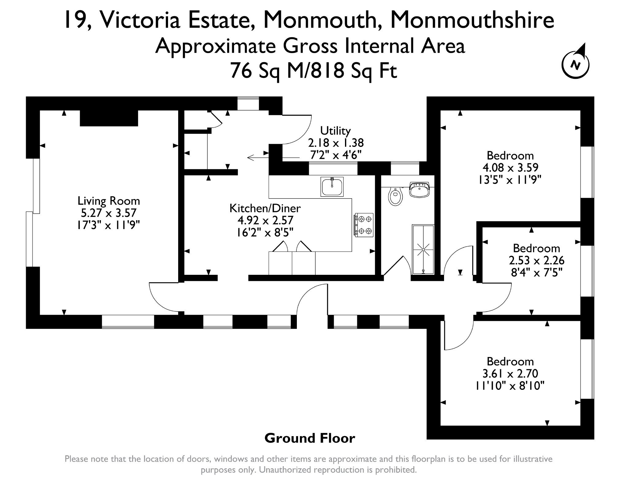 19, Victoria Estate, Monmouth floorplan