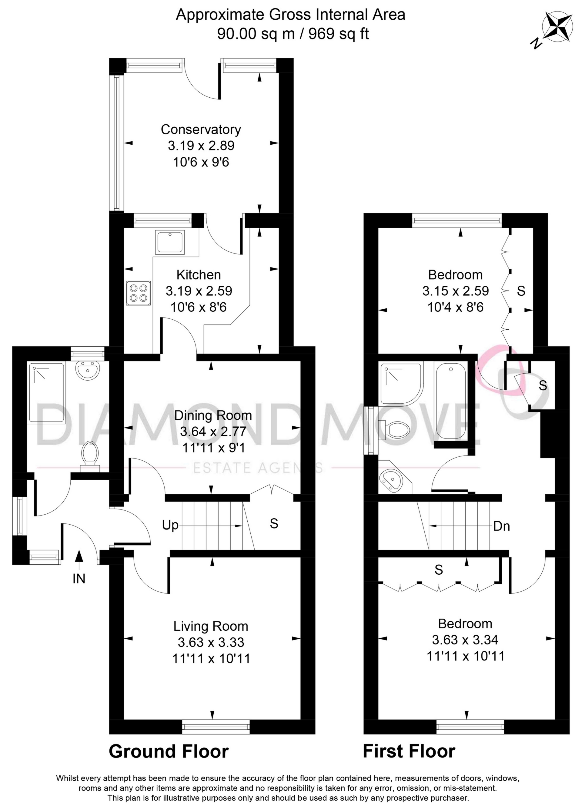 124, Grove Road, Hounslow floorplan