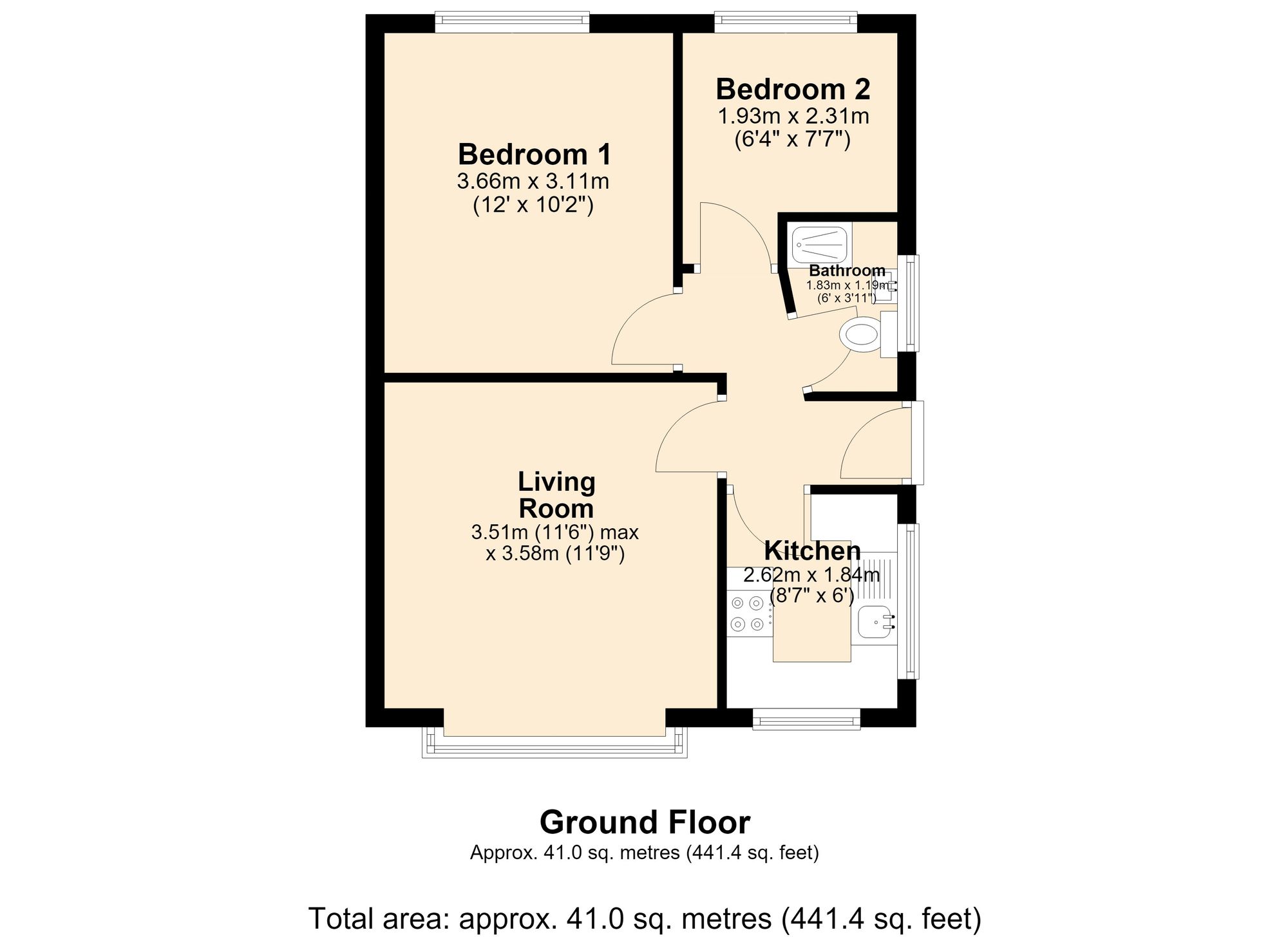 24 Brantwood Avenue, Blackburn floorplan