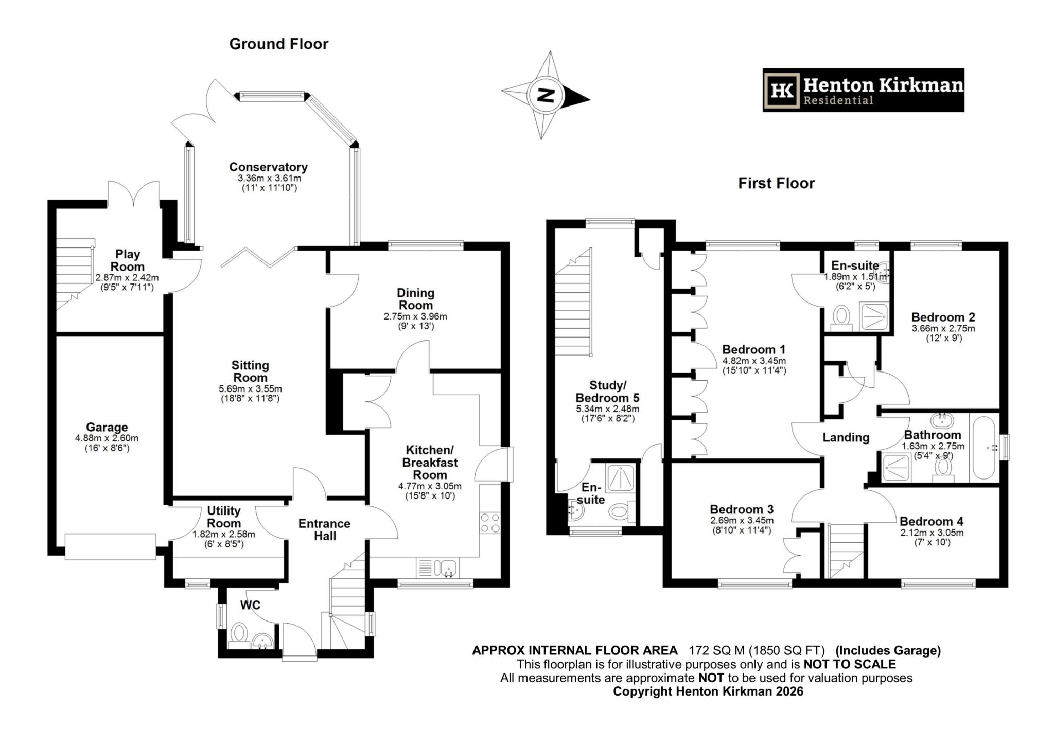 49, Connaught Way, Billericay floorplan