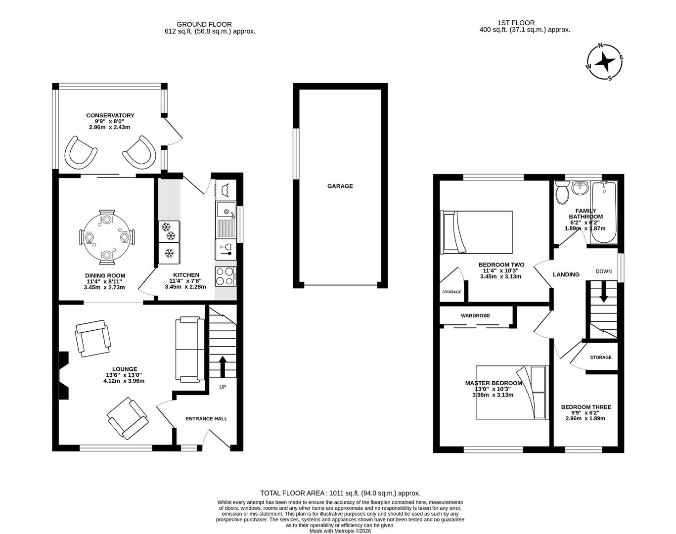 62, Princess Way, Chorley floorplan