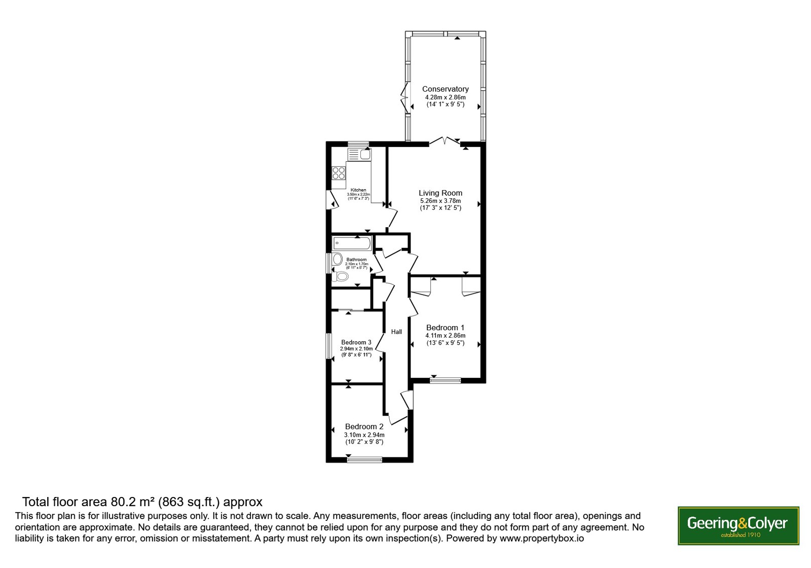 34, Leonard Road, New Romney floorplan