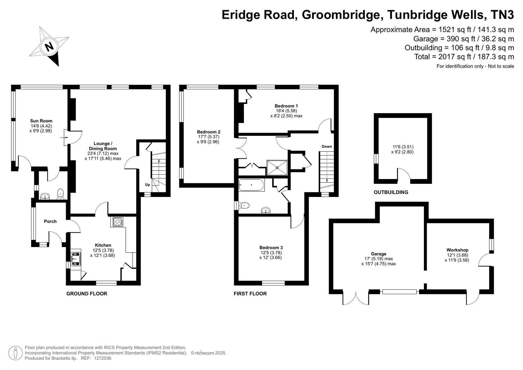 Goldsmiths Kennels Eridge Road, Tunbridge Wells floorplan