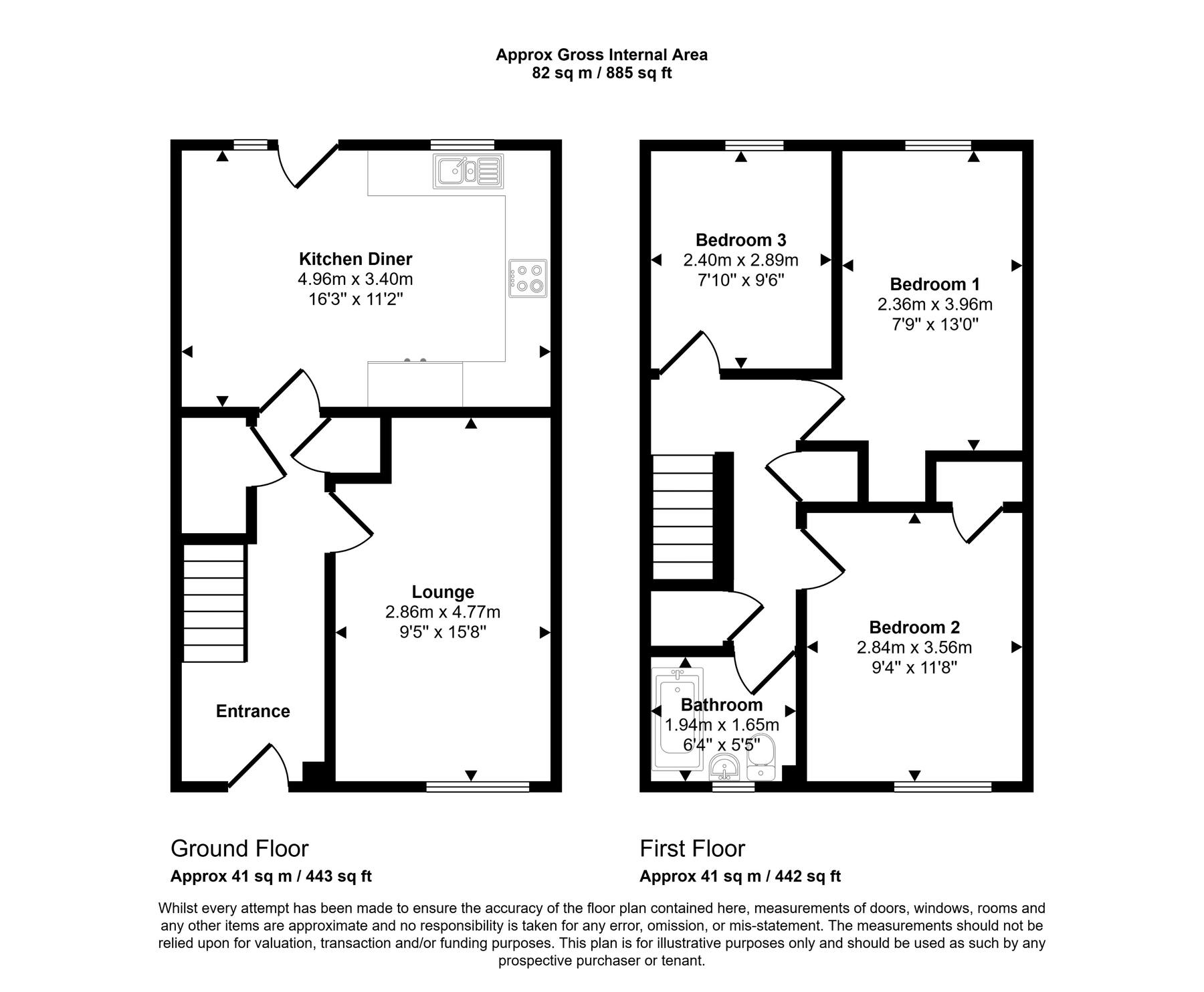 N/A, 34 Bembridge Drive, Northampton floorplan