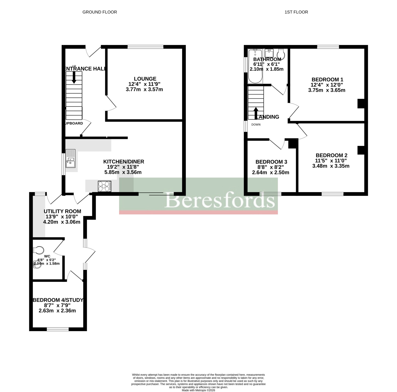 57, Woodhall Road, Essex floorplan