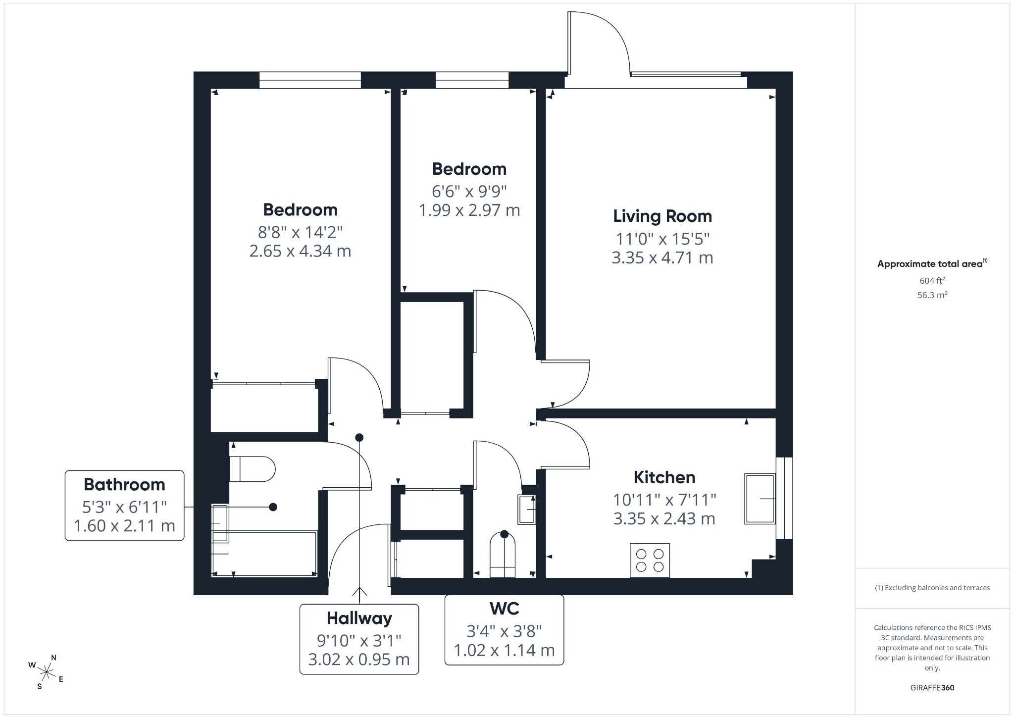 Flat 18, Branscombe Court, Bromley floorplan