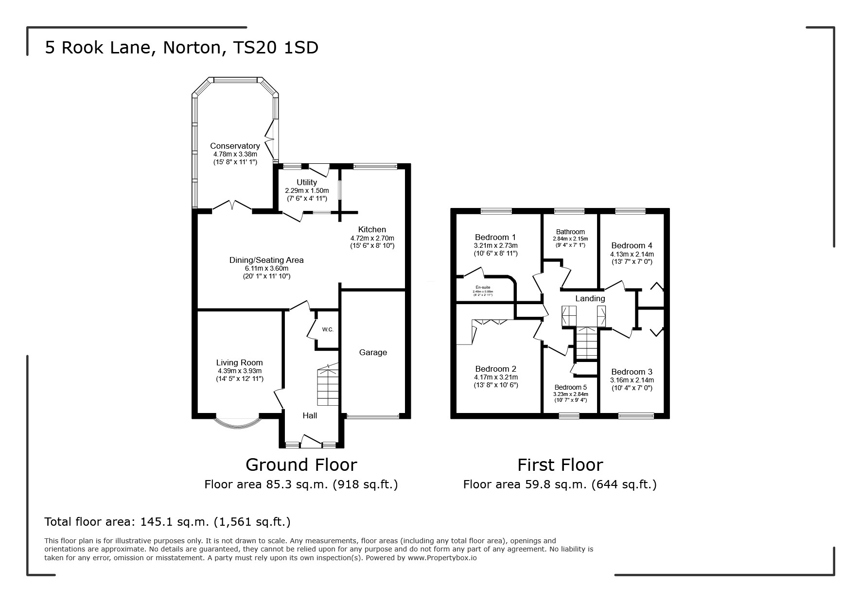 5, Rook Lane, Stockton-on-Tees floorplan