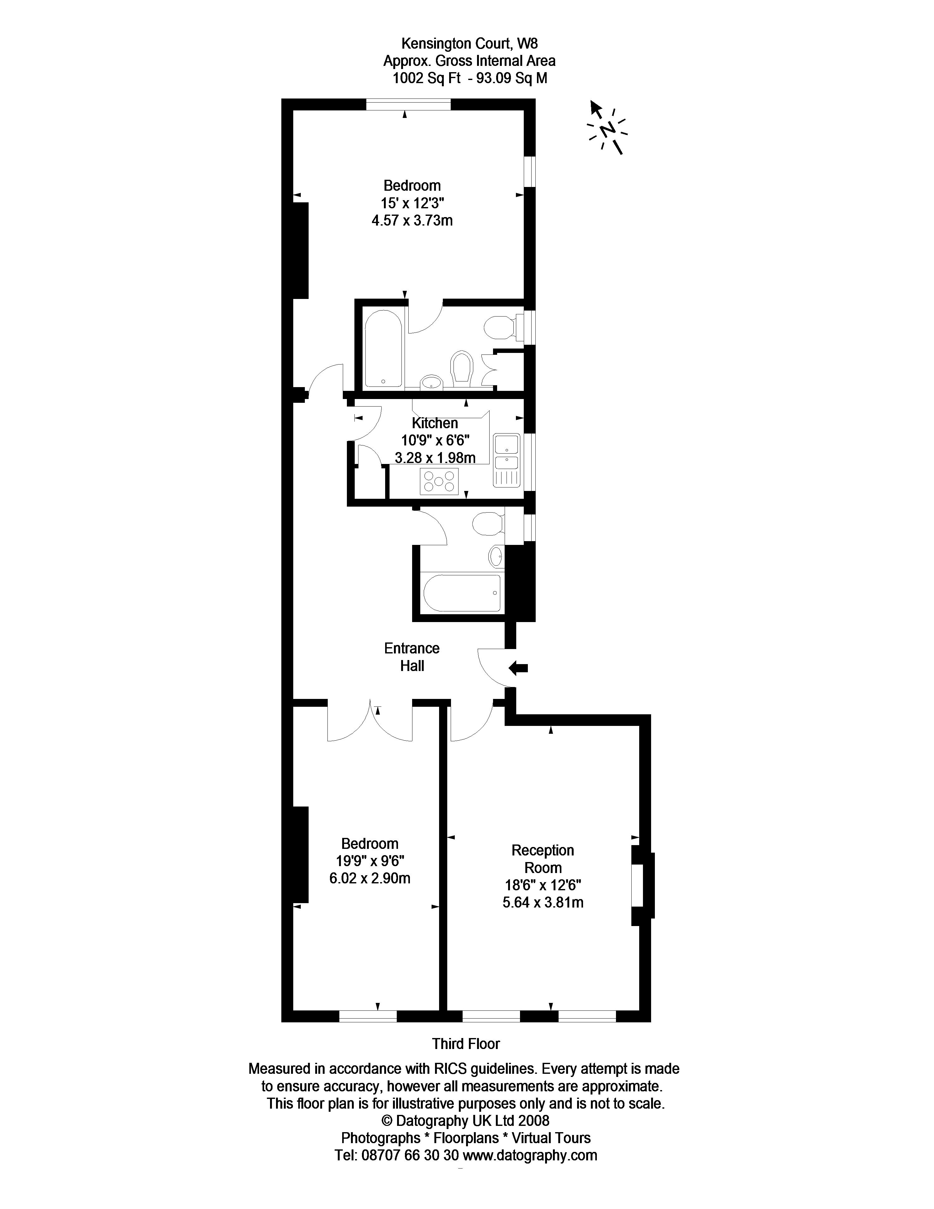 2 Bedrooms Flat to rent in Kensington Court, London W8