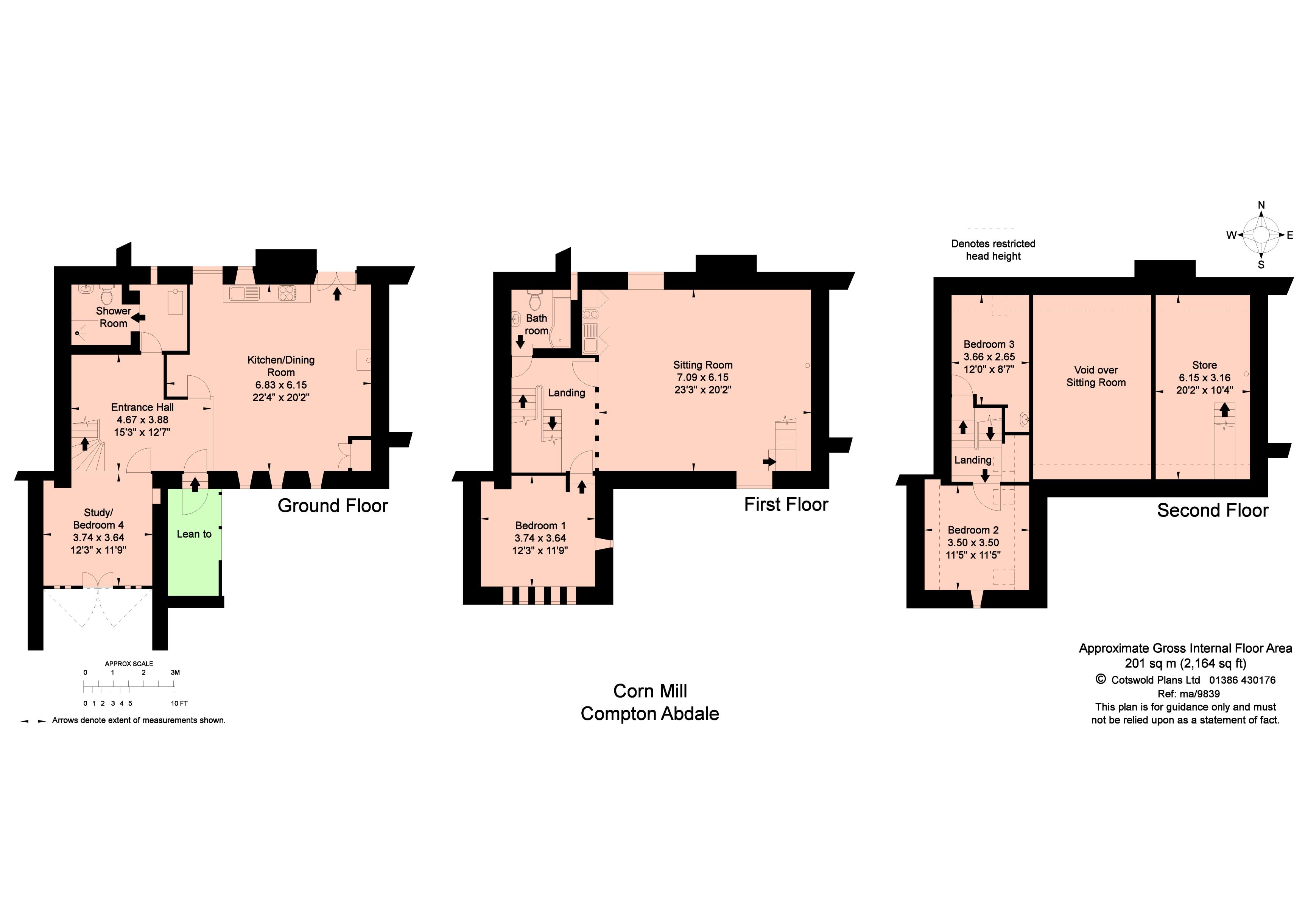 Compton Abdale, Cheltenham, Gloucestershire GL54, 3 bedroom semi