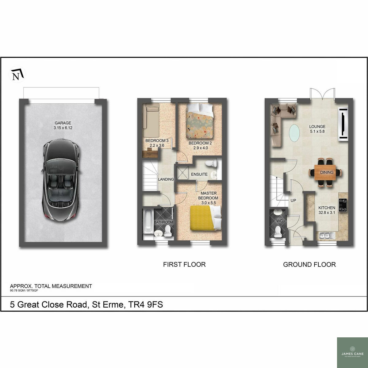 5, Great Close Road, Truro floorplan