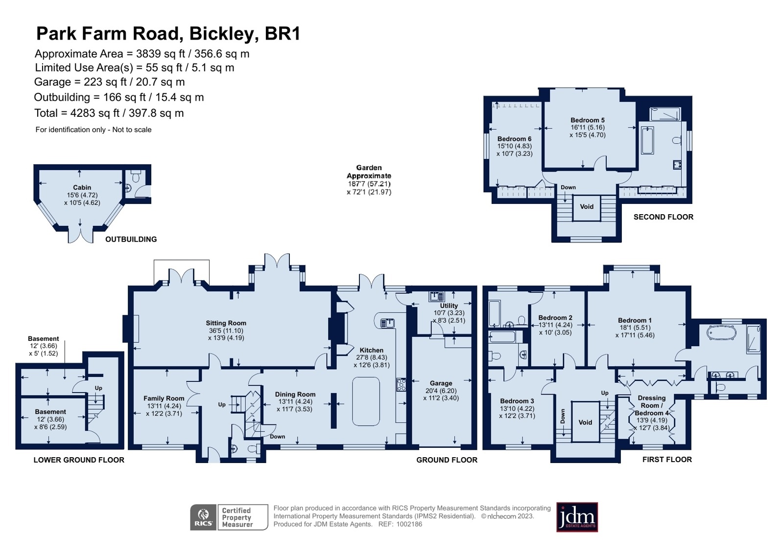 5, Park Farm Road, Bickley floorplan