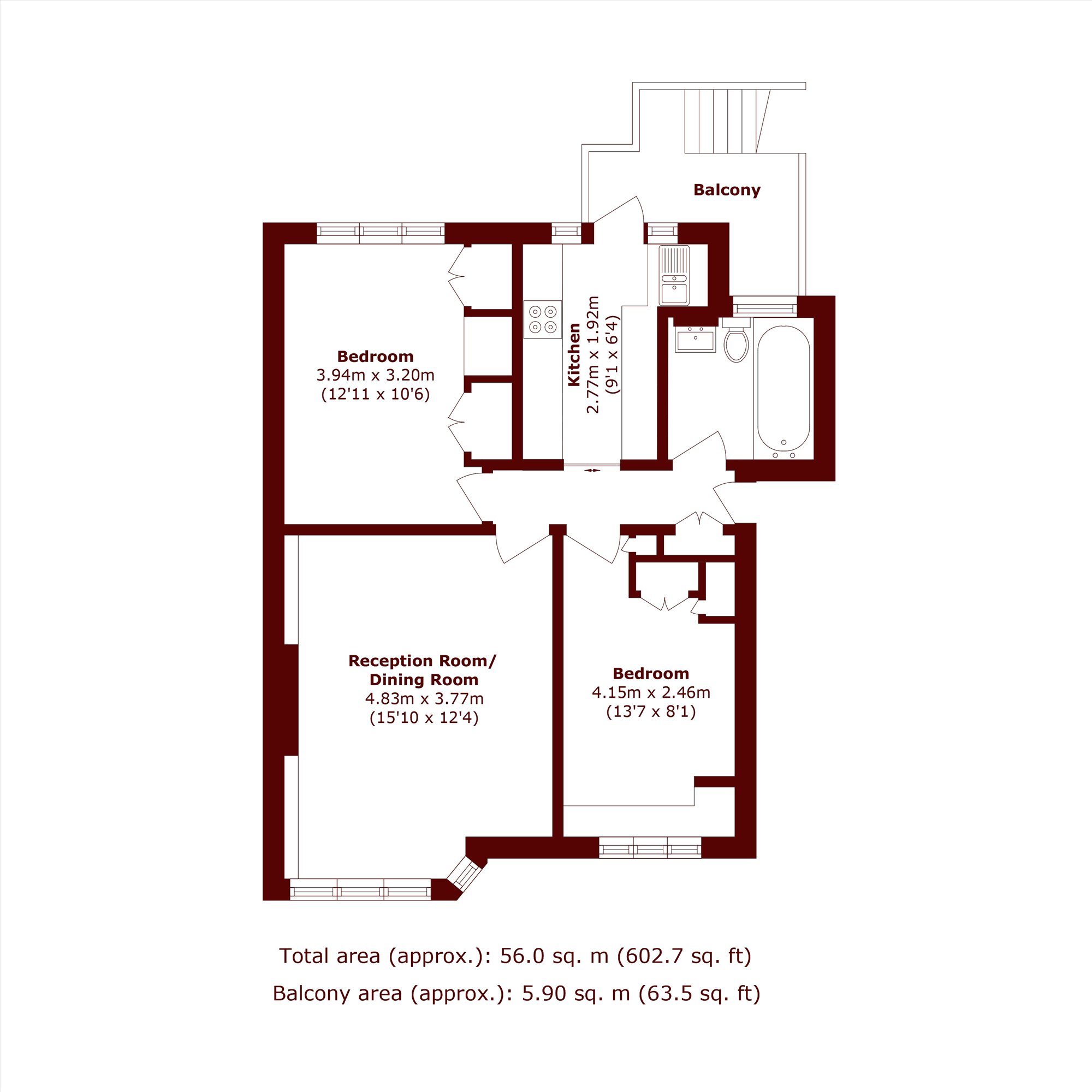 11, Manor Court, London floorplan