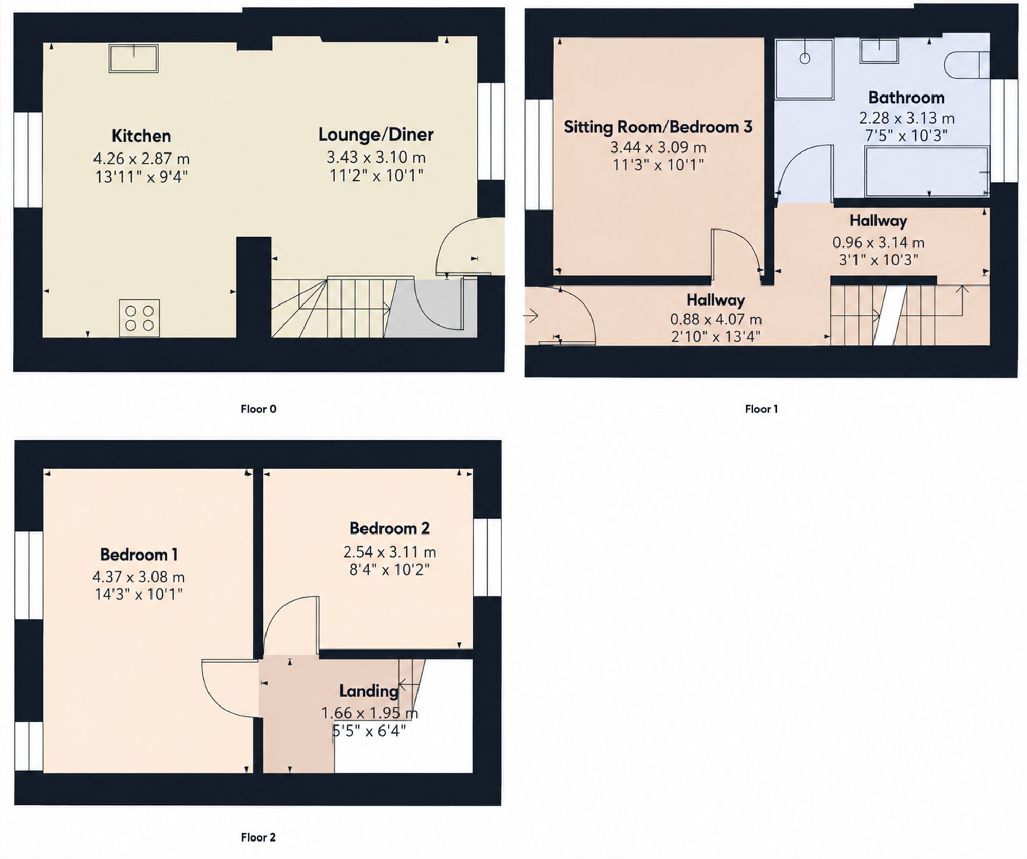 7 Archer Street, Pontypridd floorplan