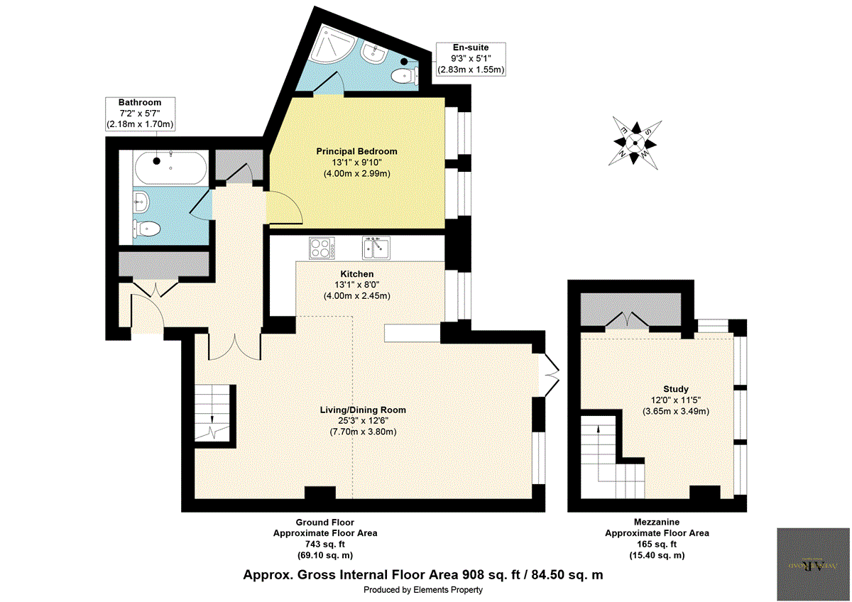 8A High Street, Penicuik floorplan