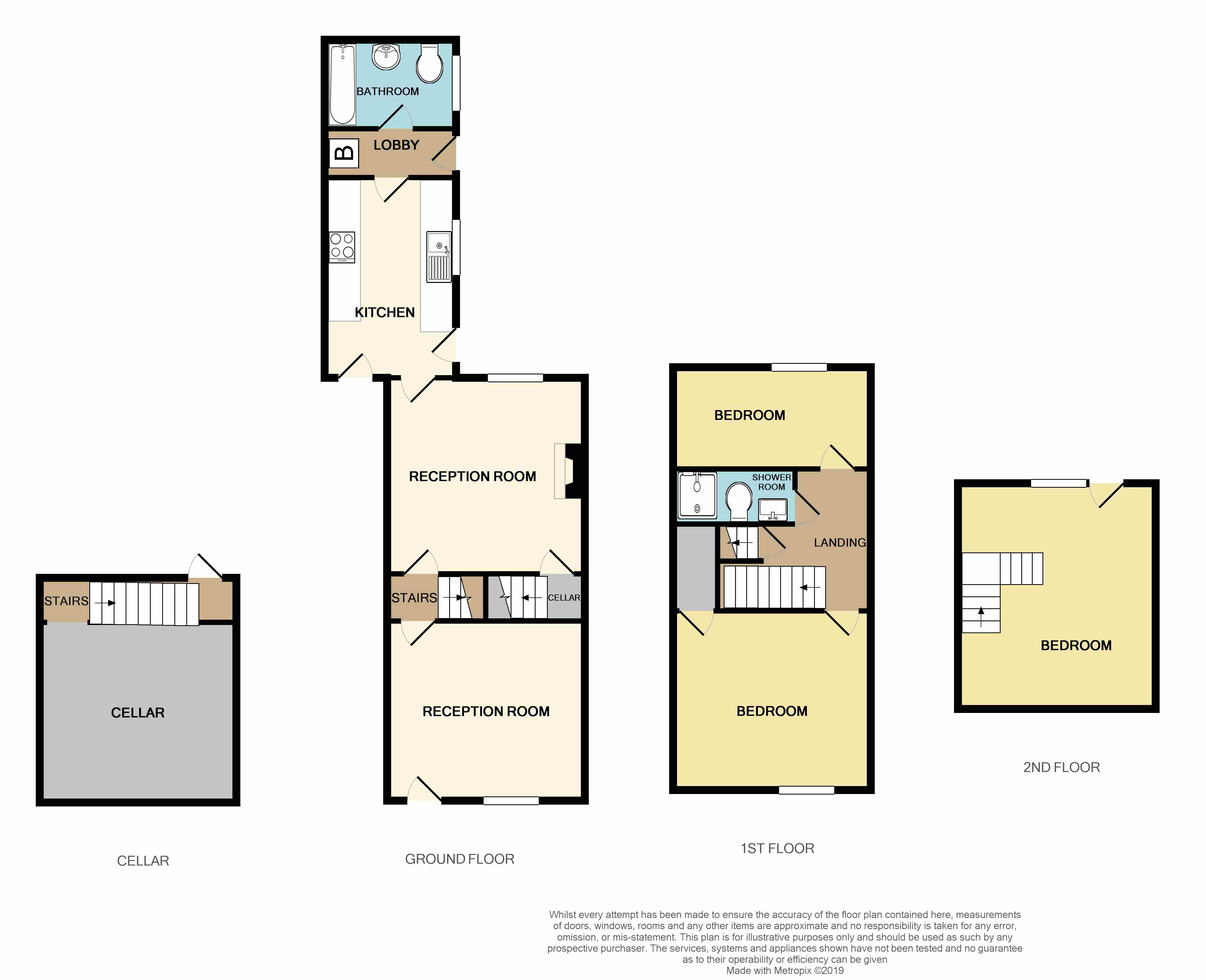 72, Lea Street, Worcestershire floorplan