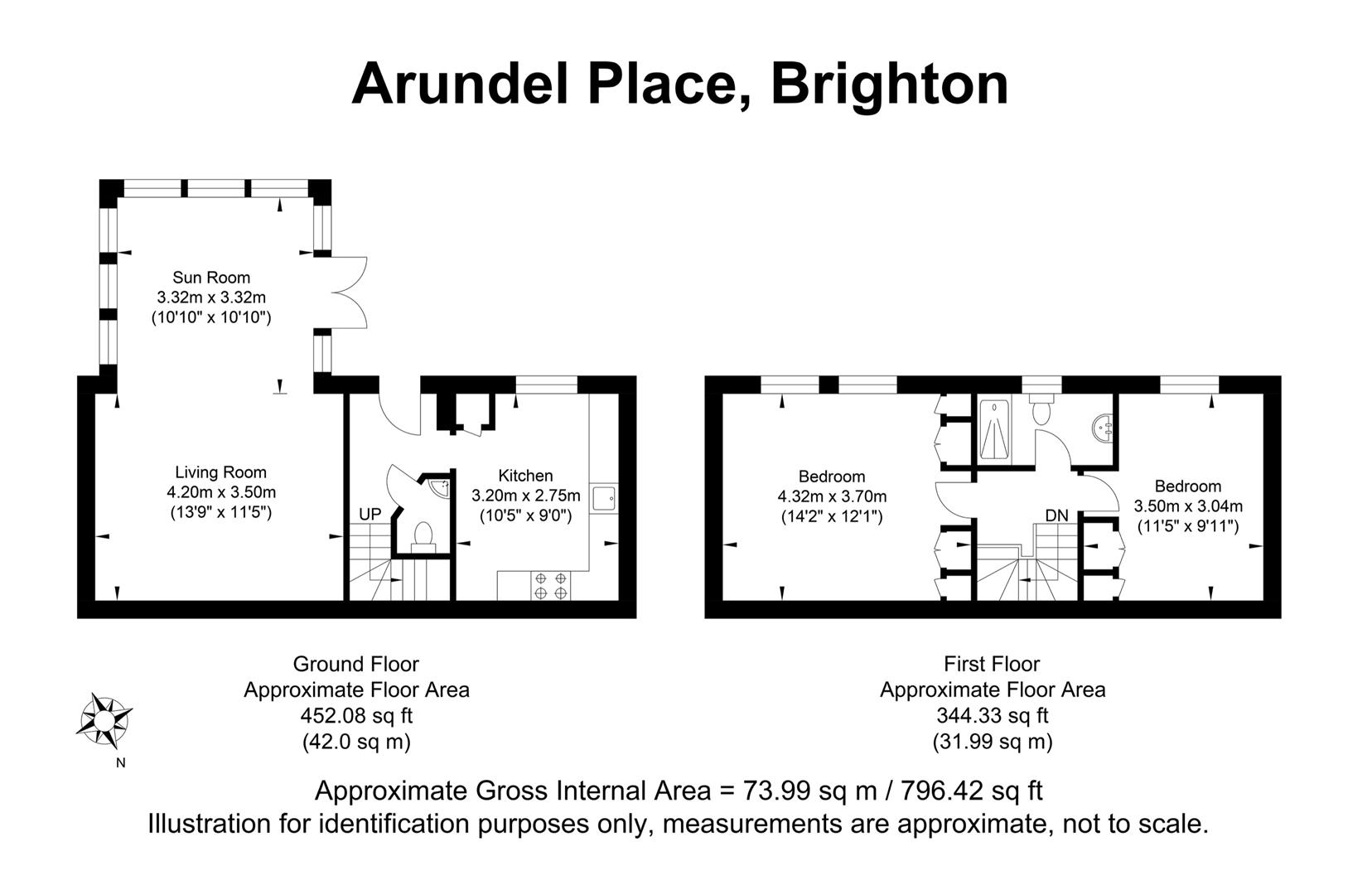 Kemptown Mews, Arundel Place, Brighton BN2, 2 bedroom town house for