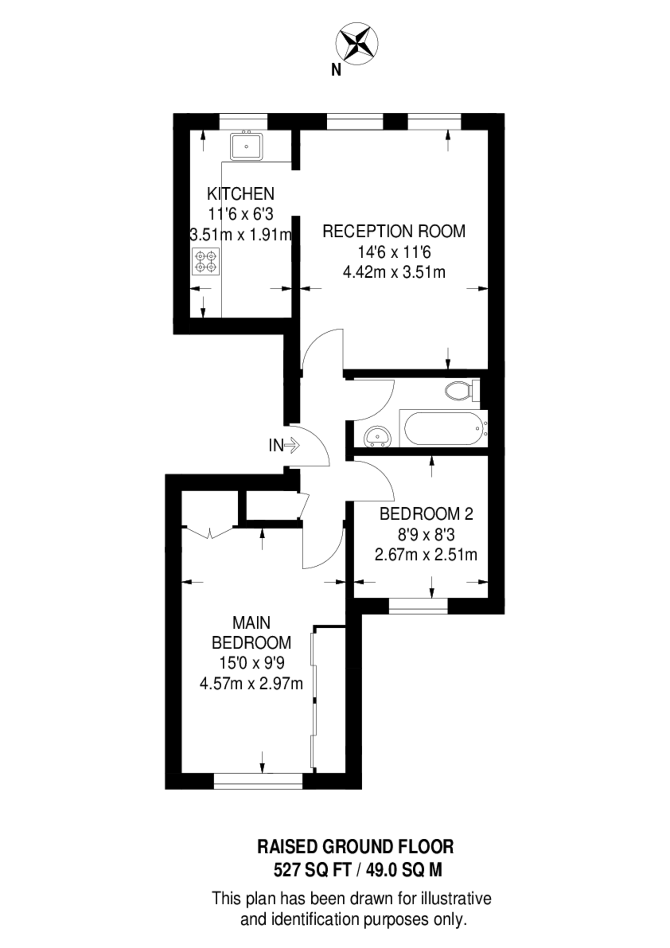 Sussex Gardens, Hyde Park Estate floorplan