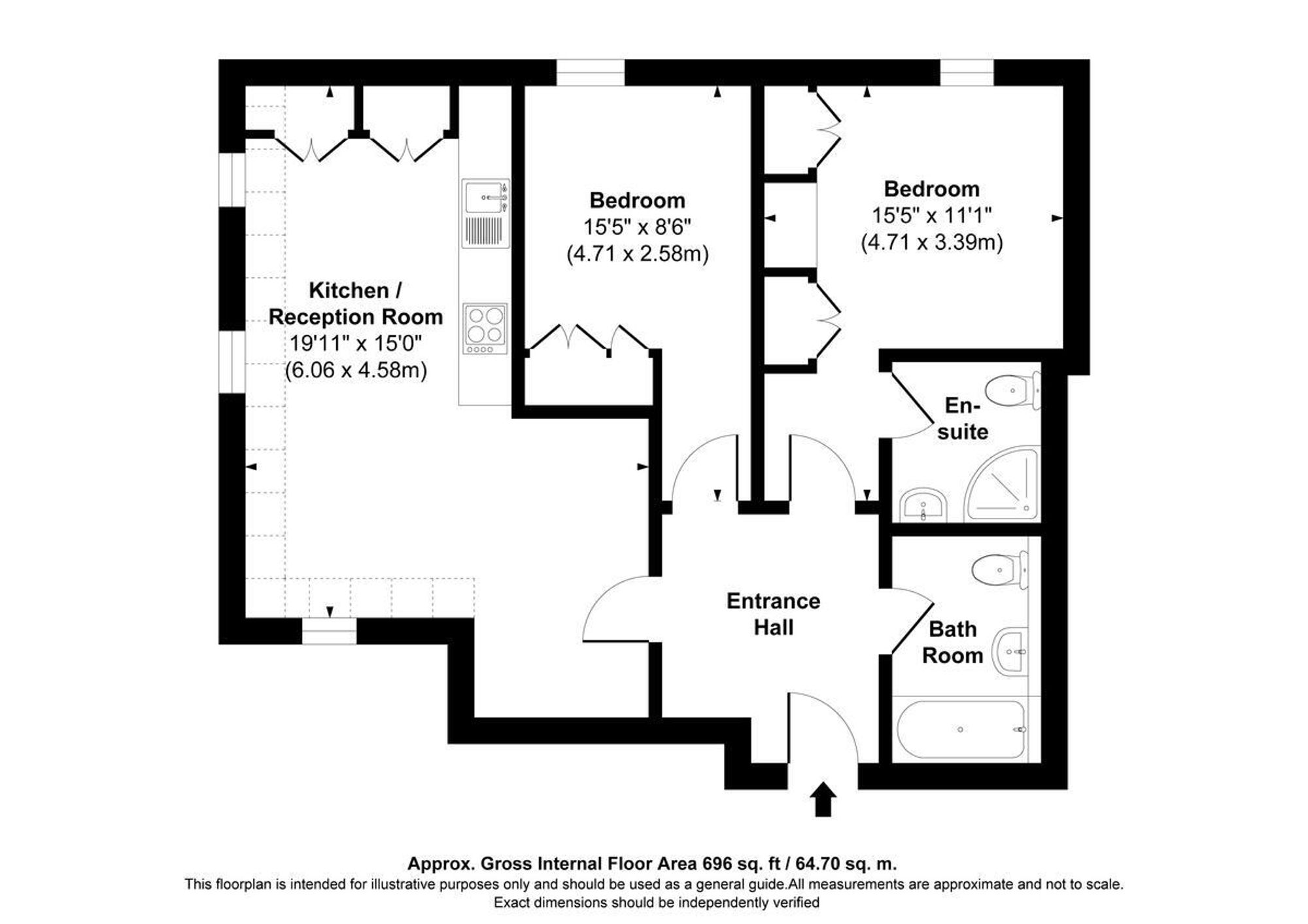 Flat 15, Walsingham House, London floorplan