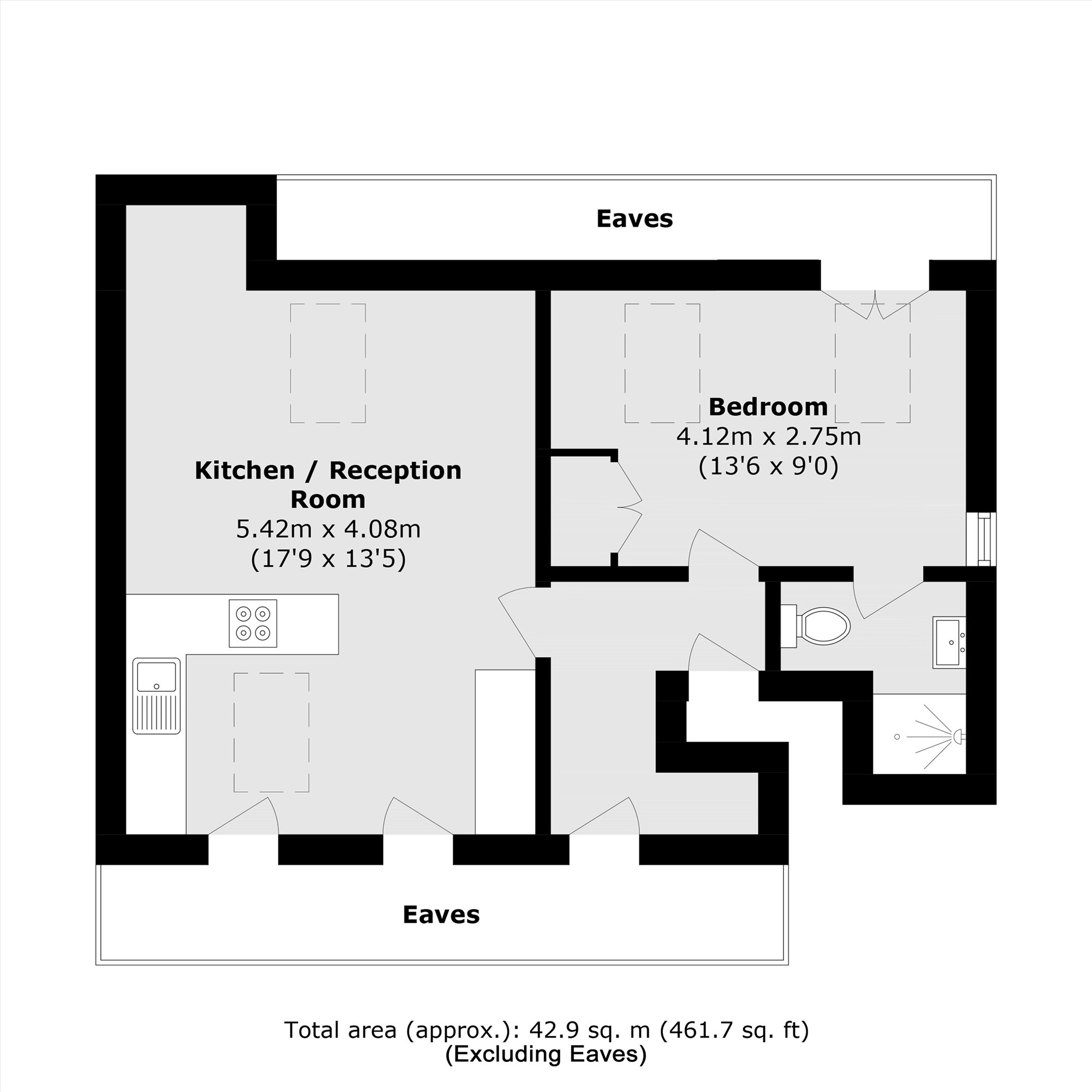 Flat 4, The Old Library, 45A, High Street, Kingston Upon Thames floorplan