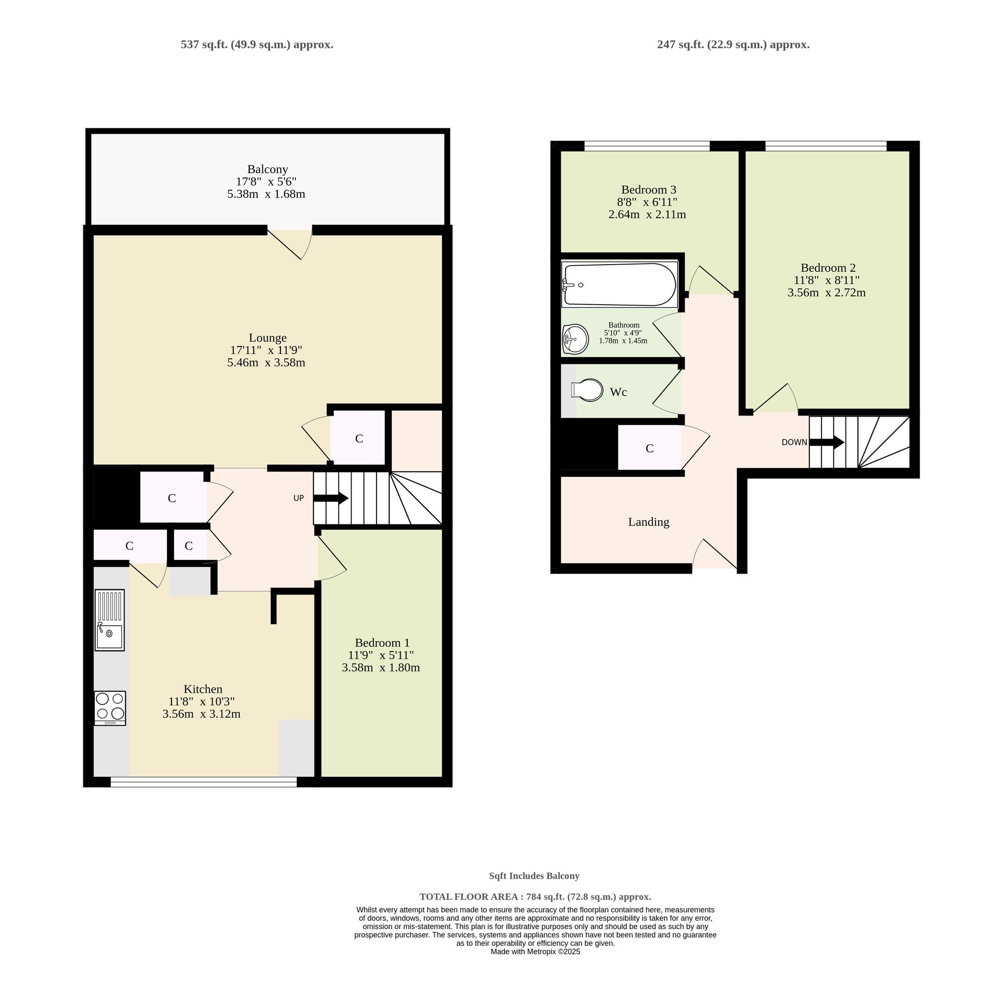 65 Suffolk Square, Norwich floorplan