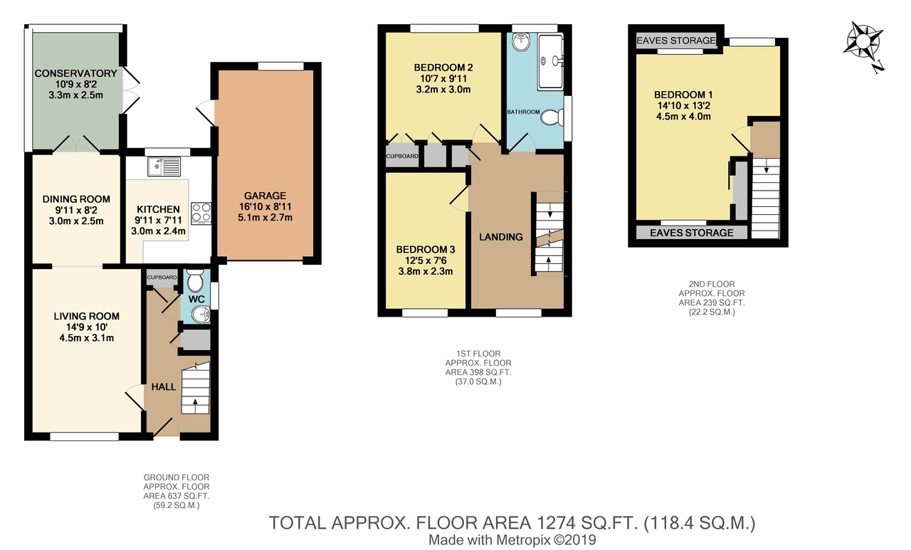 3 Bedrooms Semi-detached house for sale in ., Weavering, Maidstone, Kent ME14