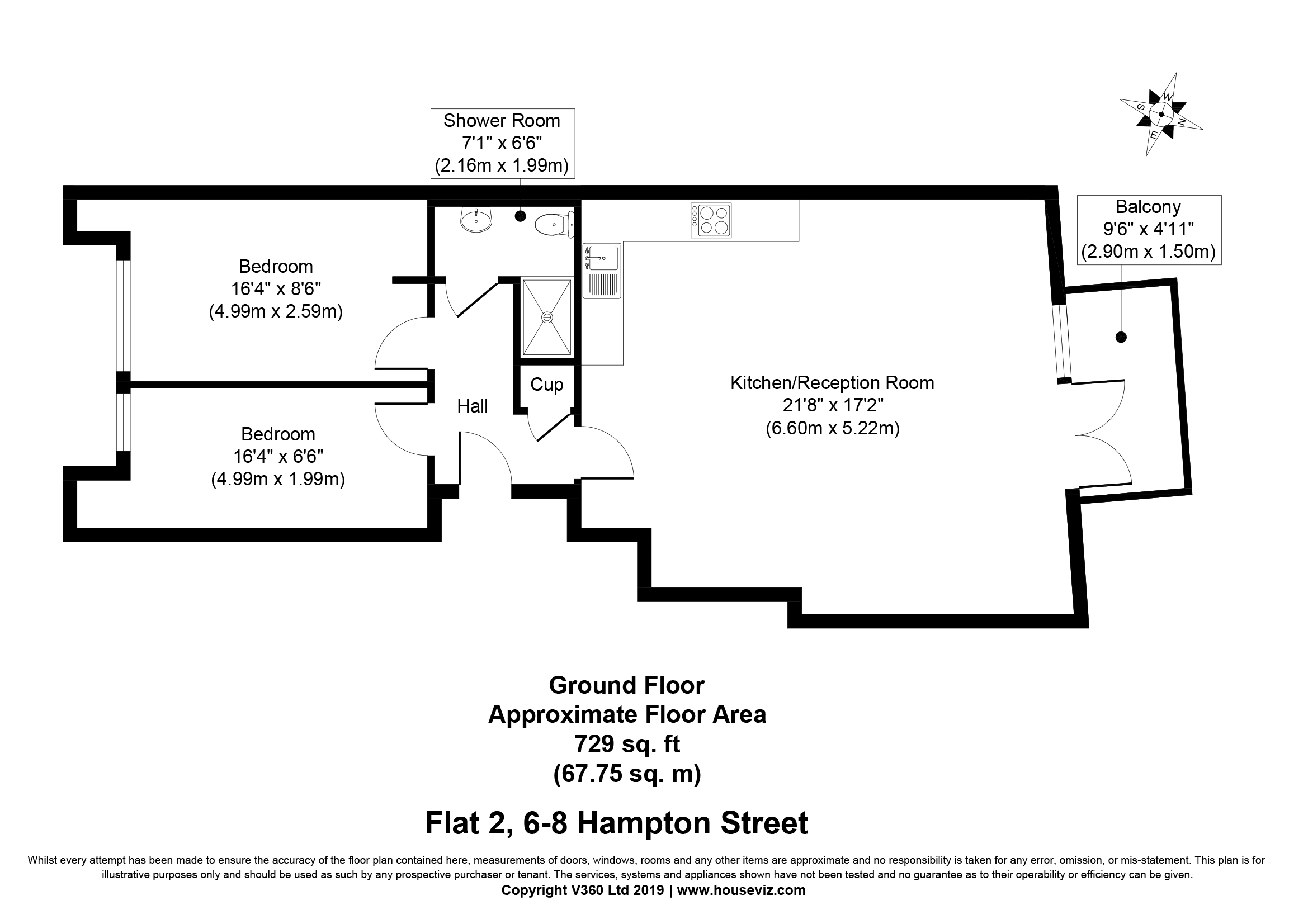 2 Bedrooms Flat for sale in Hampton Street, Elephant & Castle SE1