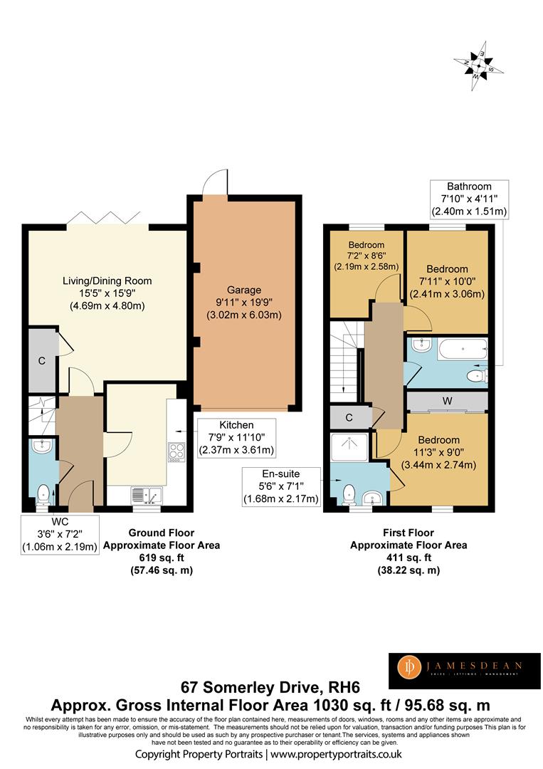 67, Somerley Drive, Crawley floorplan