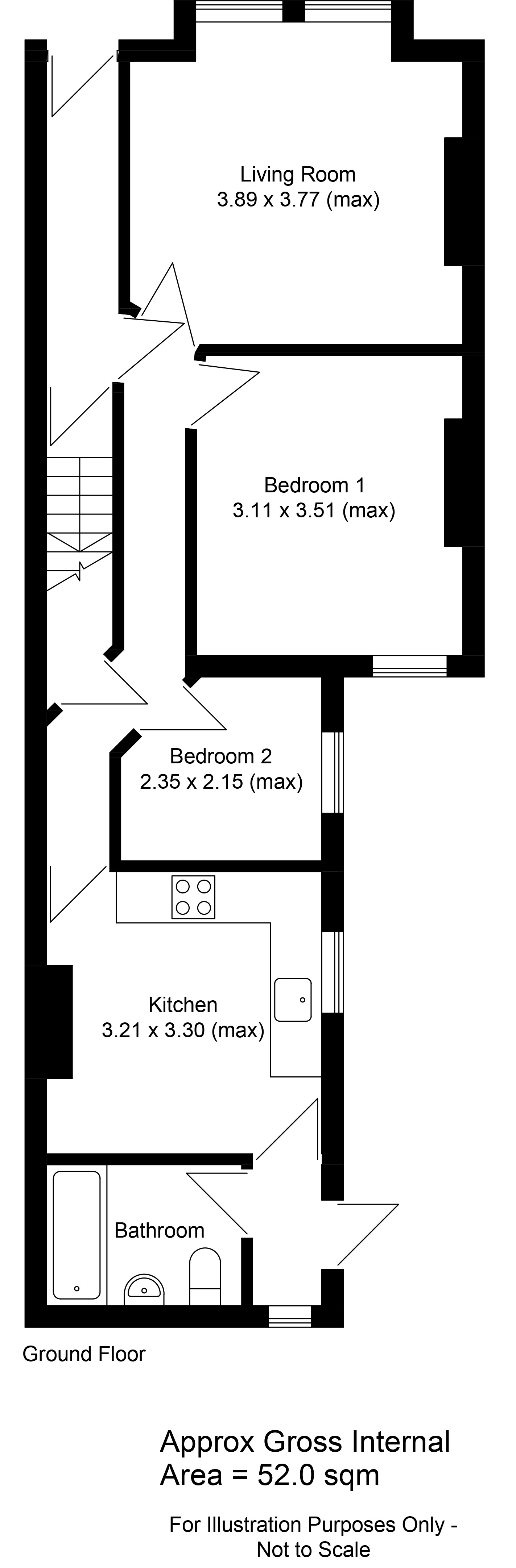 Ground Floor 280, Leahurst Road, London floorplan