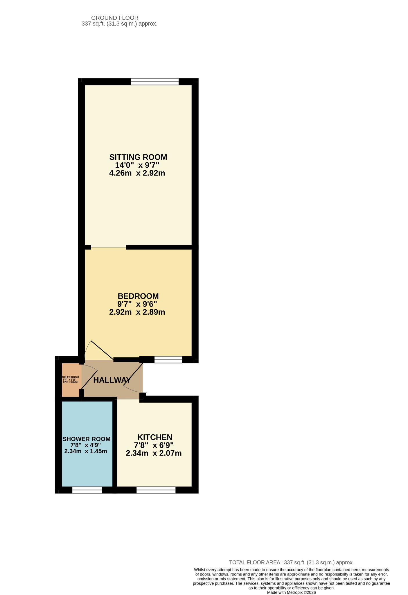 2A, Leven Lane, Dunoon floorplan