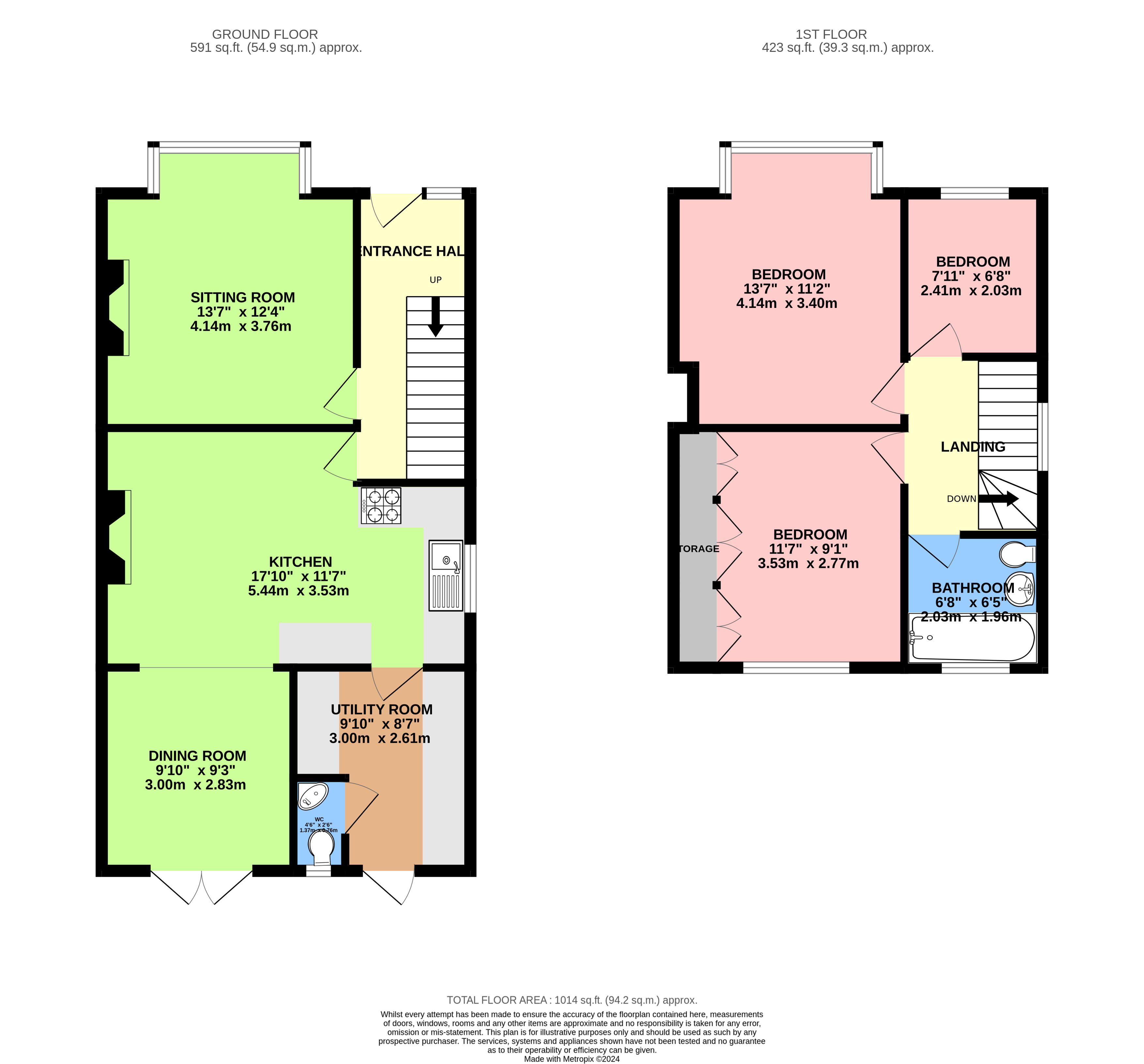 116, Morley Hill, Middlesex floorplan