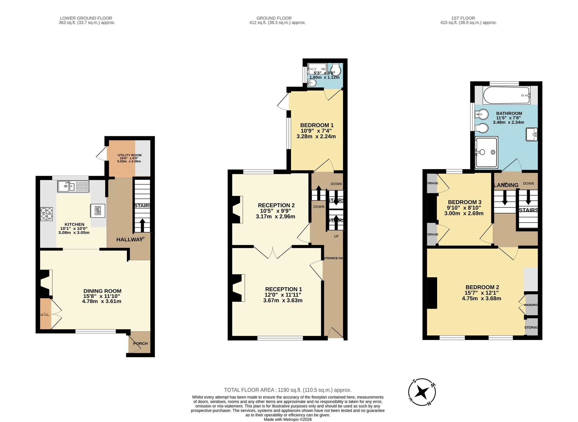 2 Constitution Hill, Gravesend floorplan
