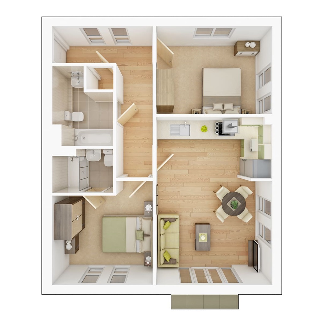 Everard Court - Plot 609, Chivers Rise At West Cambourne, Sheepfold Lane, West Cambourne floorplan