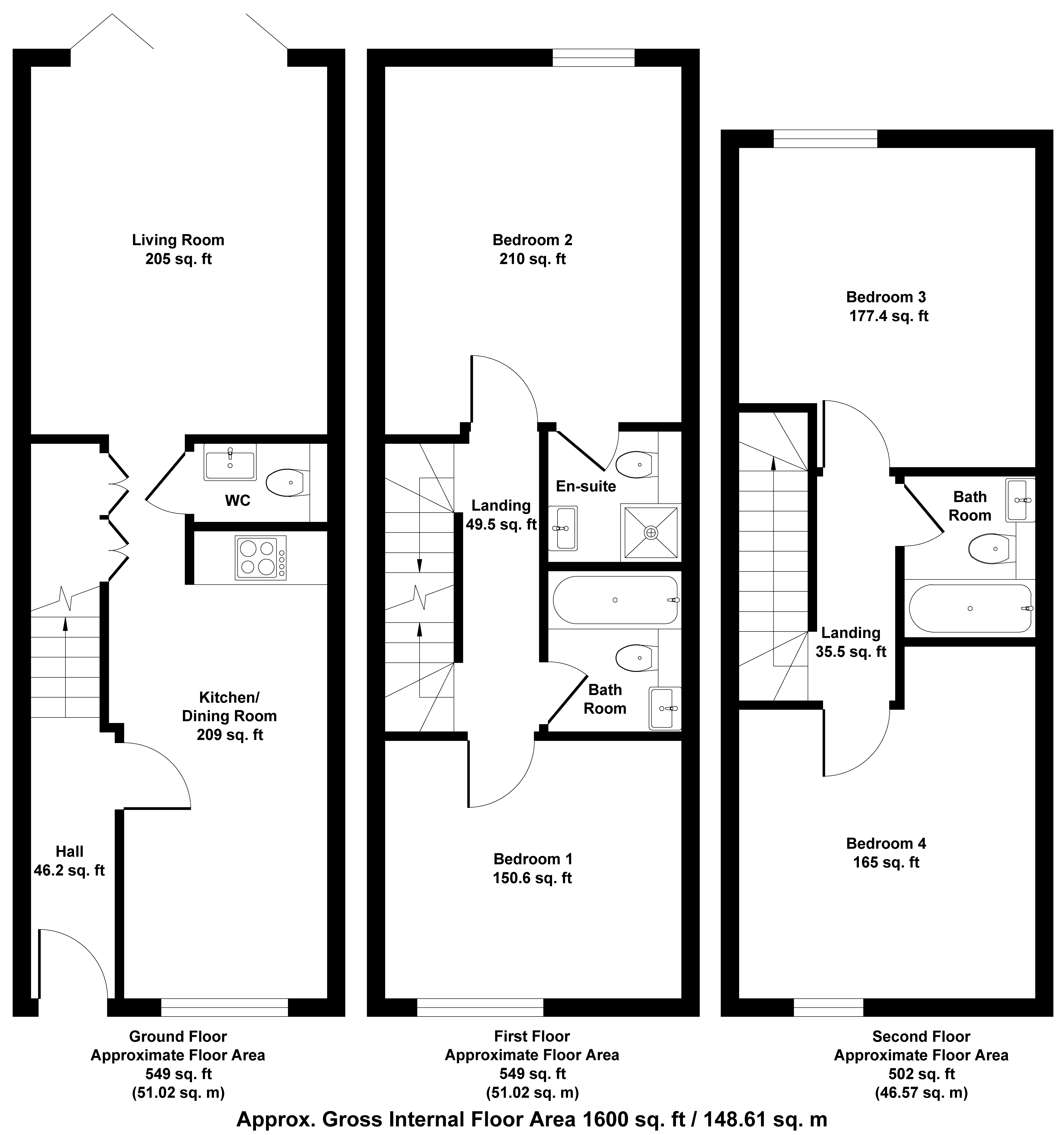 3 Westwey, 29 Byfleet Road, Addlestone floorplan