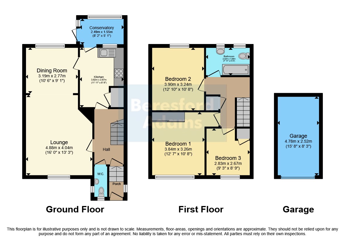 8, Merton Park, Gwynedd floorplan