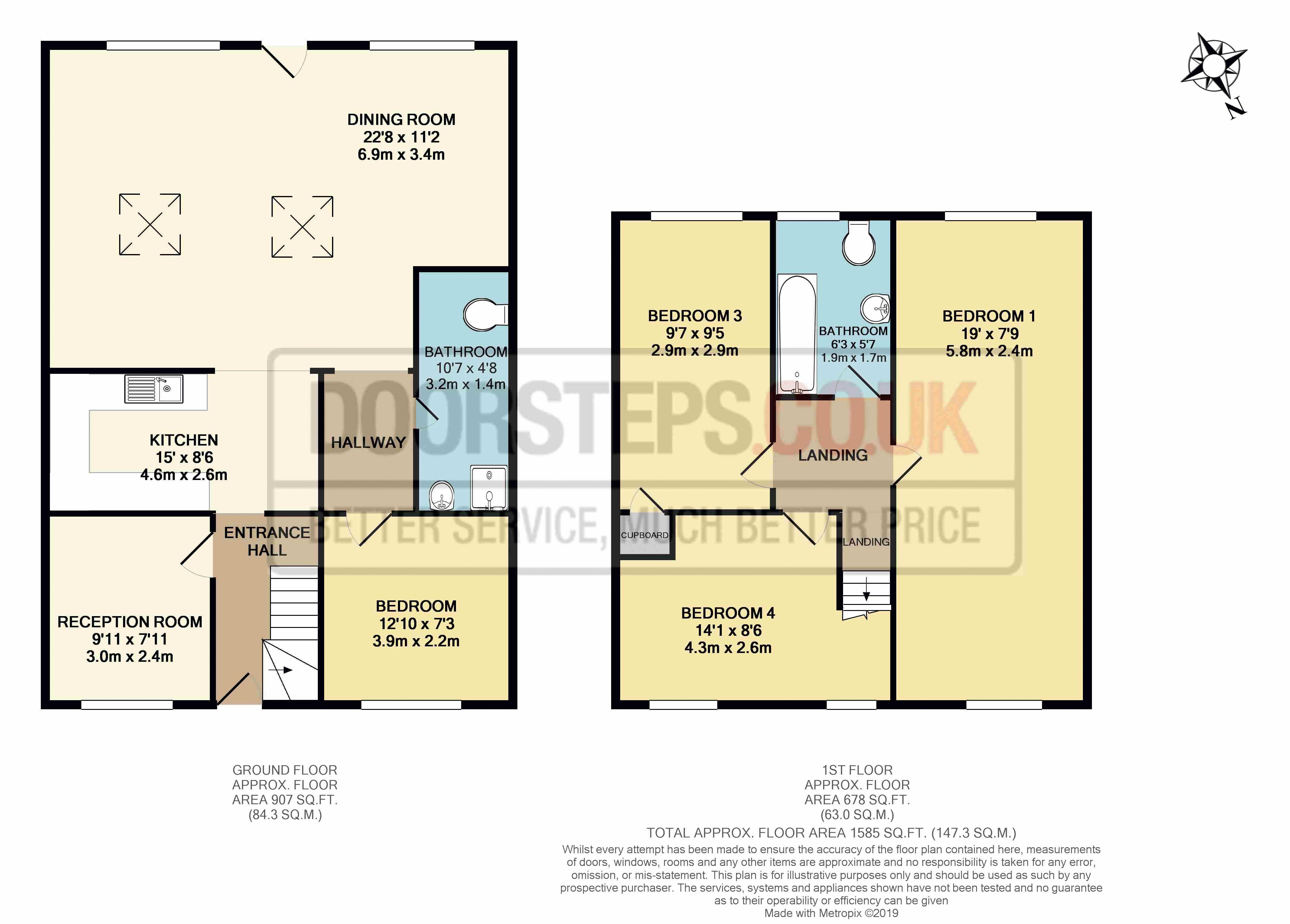 4 Bedrooms Terraced house for sale in Robinson Close, Bishop's Stortford CM23