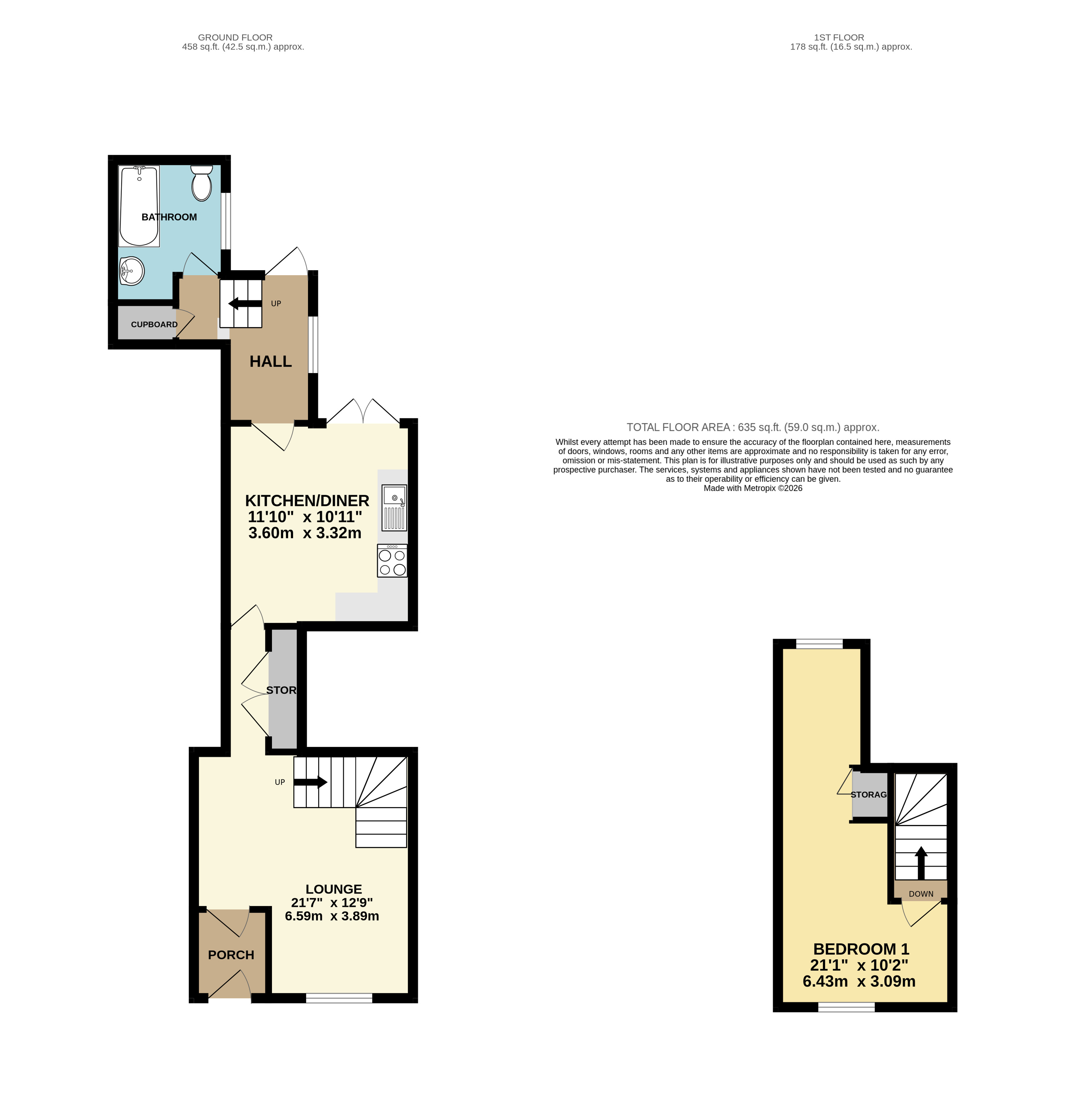 7, Cross Street, Bideford floorplan
