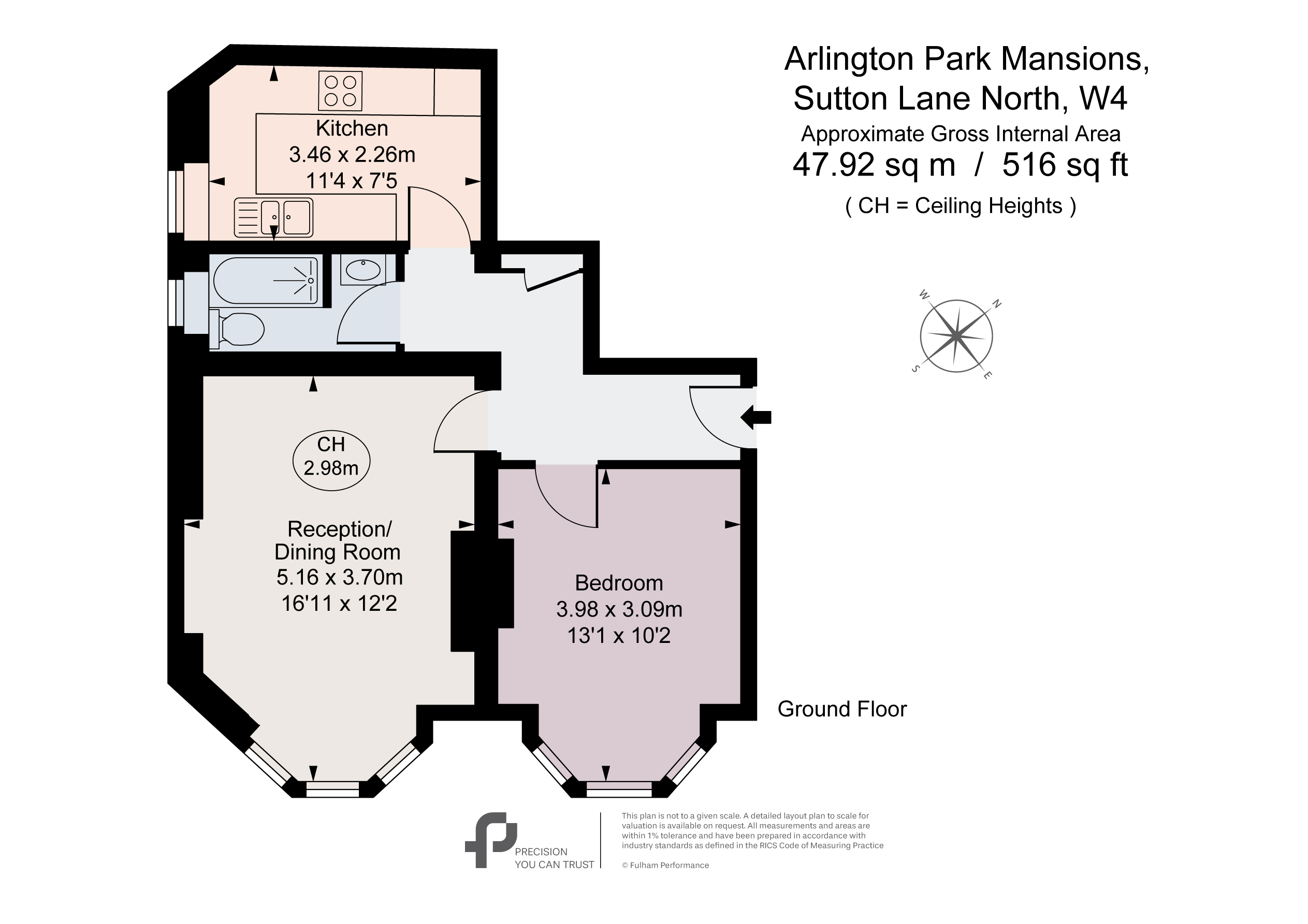 Flat 31,, Arlington Park Mansions, London floorplan
