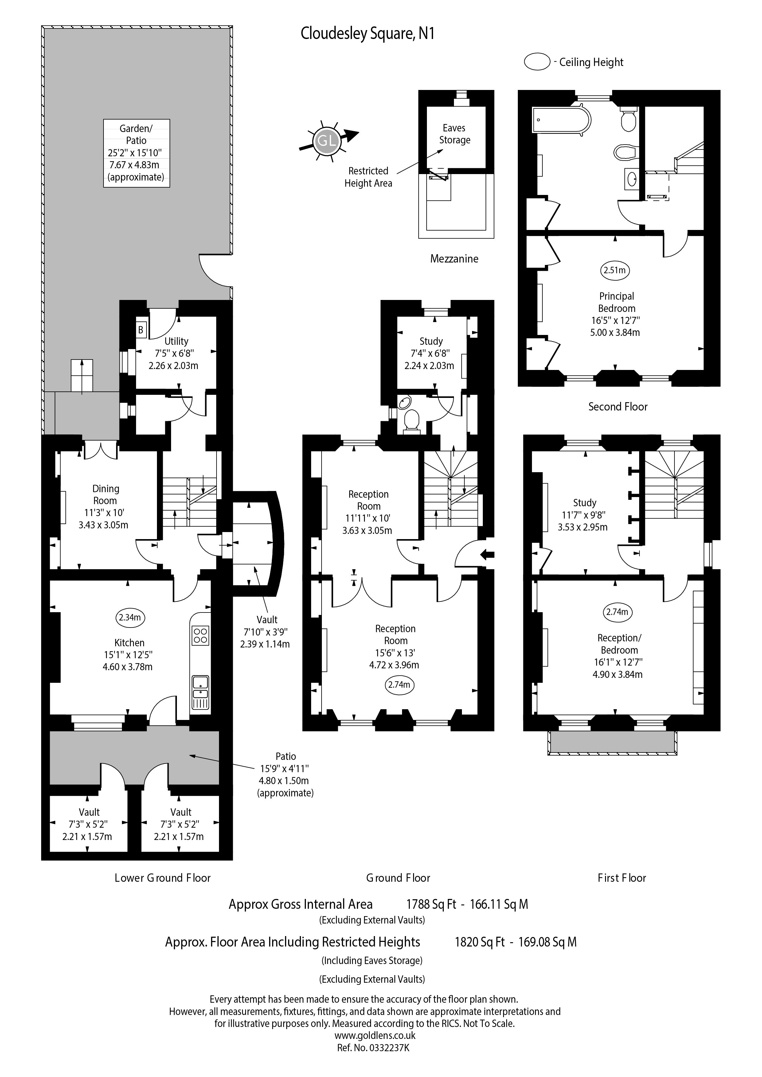 17, Cloudesley Square, London floorplan