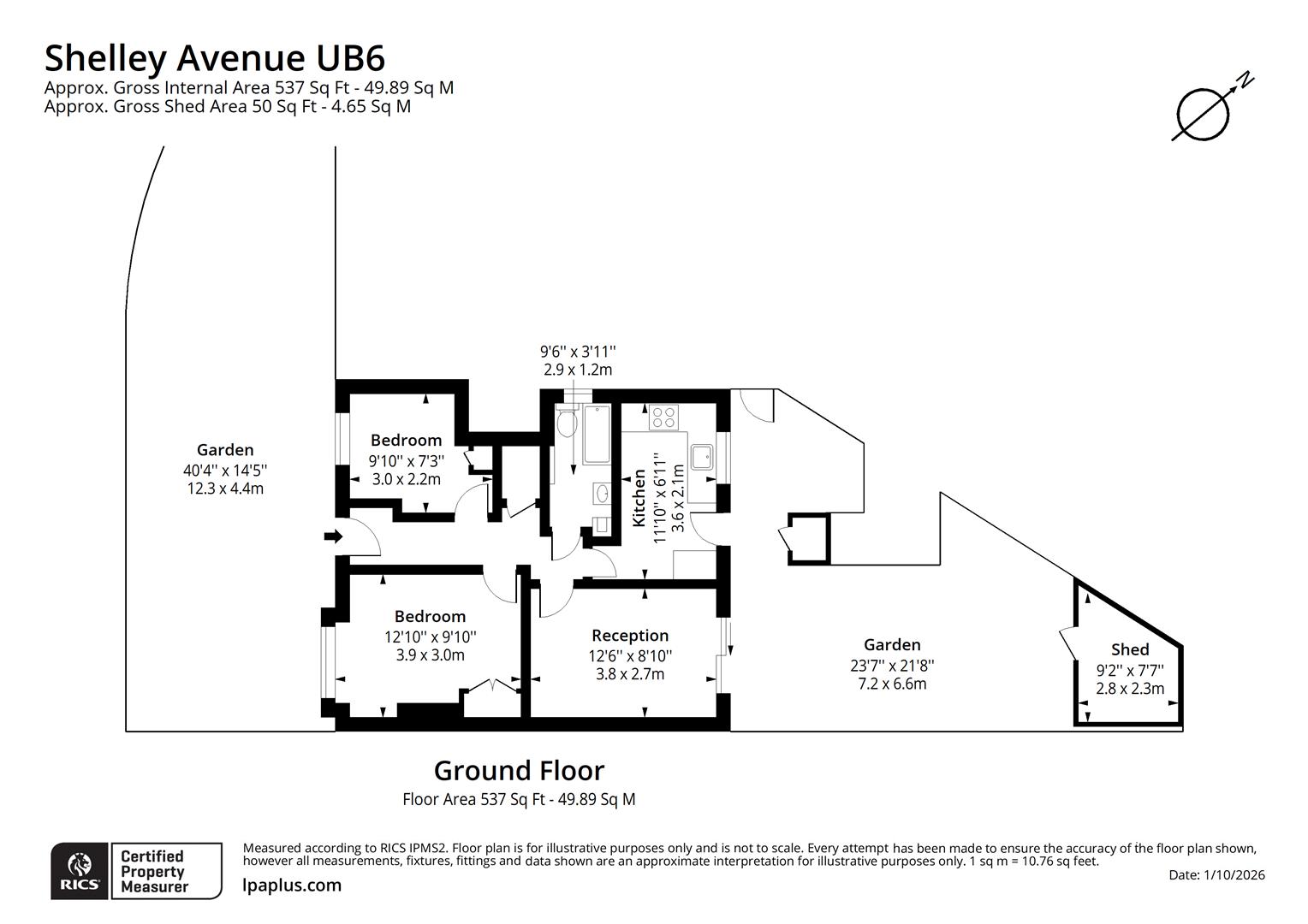 21, Shelley Avenue, Greenford floorplan