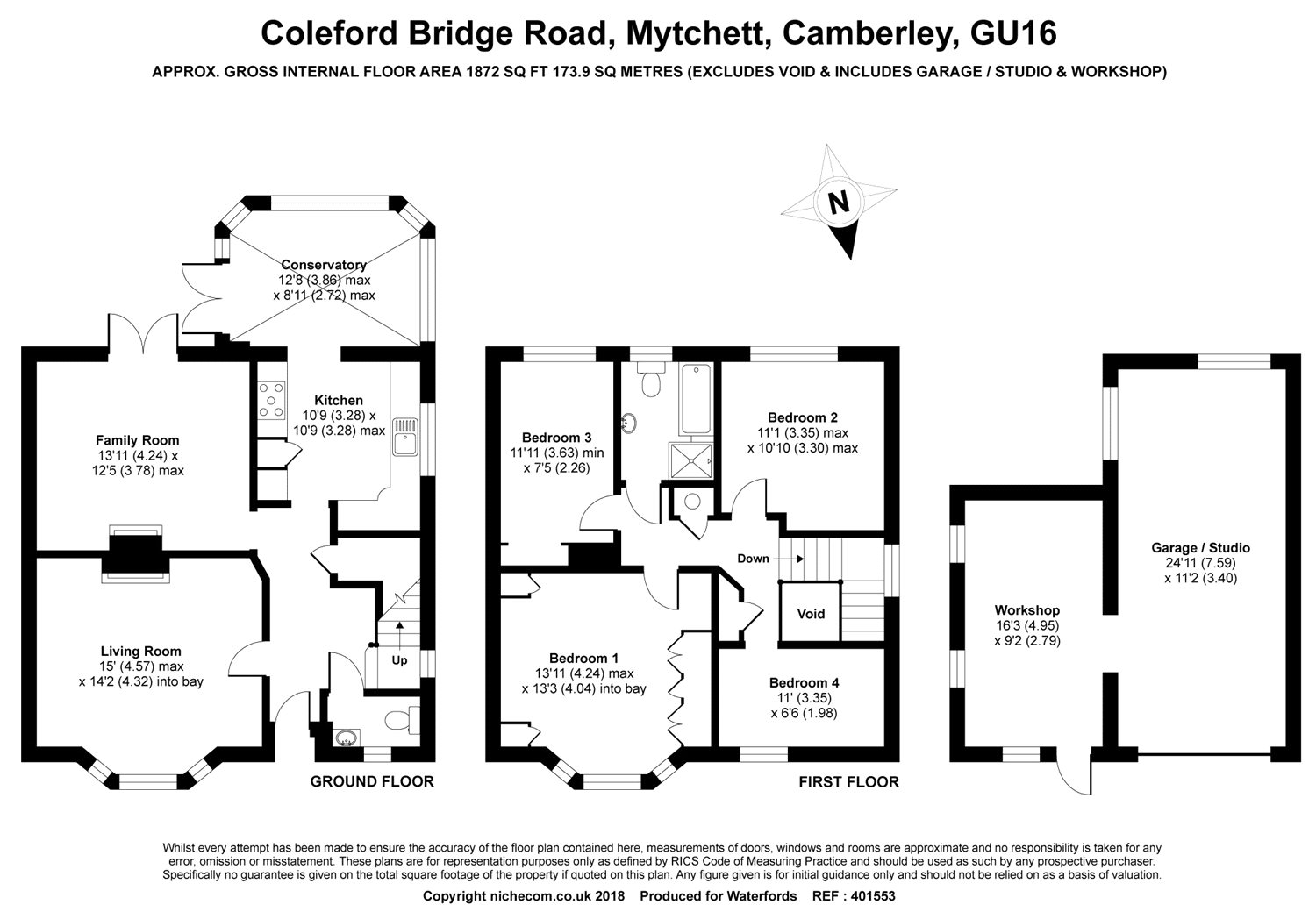 4 Bedrooms Semi-detached house for sale in Coleford Bridge Road, Mytchett, Camberley, Surrey GU16