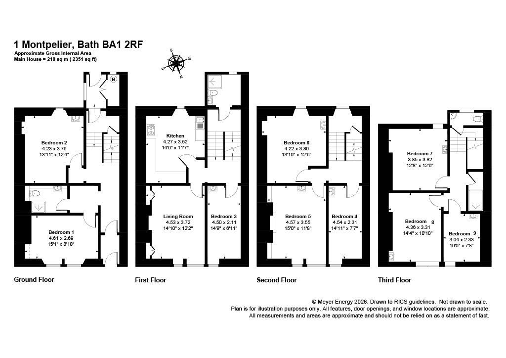 Montpelier, Bath floorplan