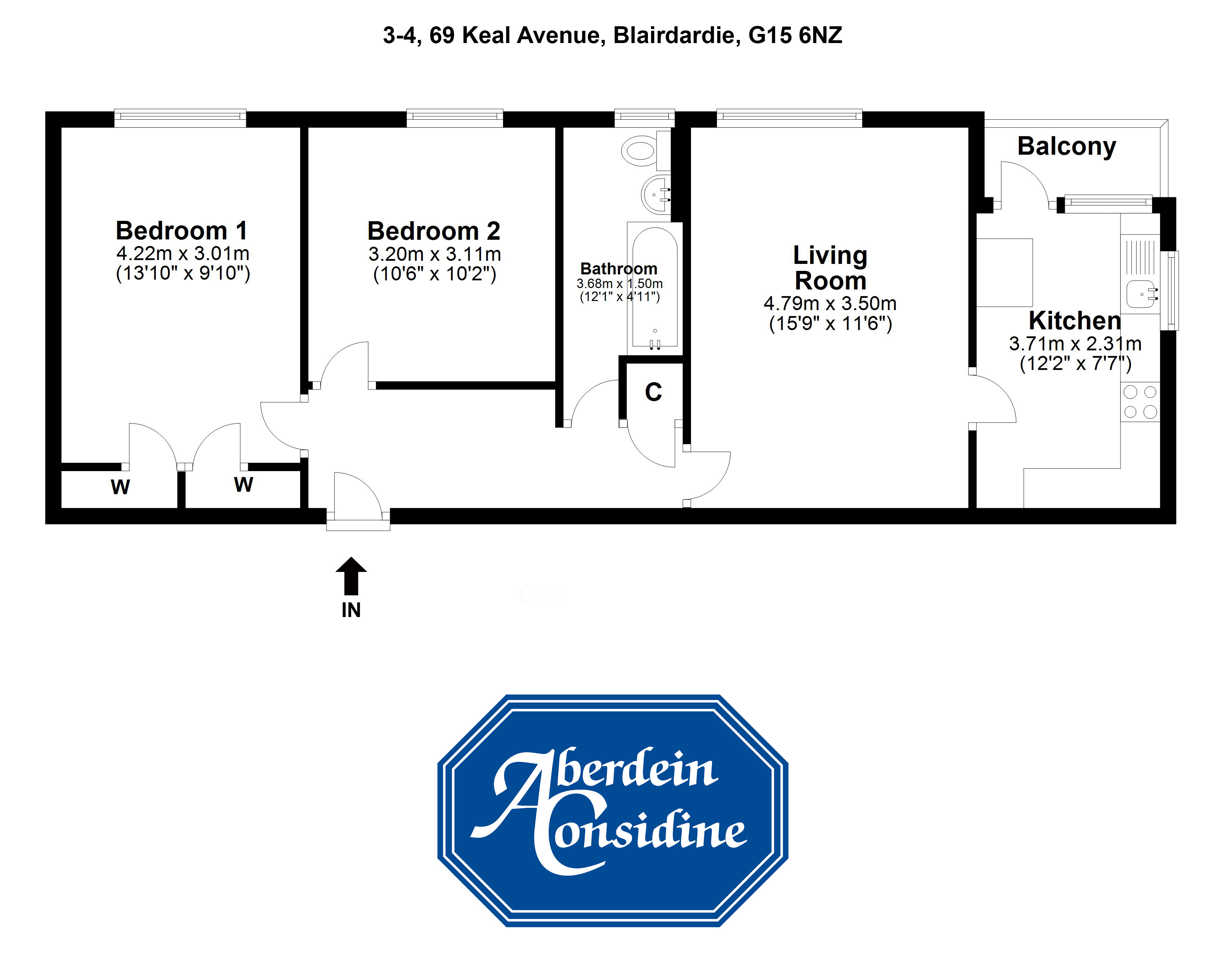 2 Bedrooms Flat for sale in 3/4, Keal Avenue, Glasgow, Lanarkshire G15