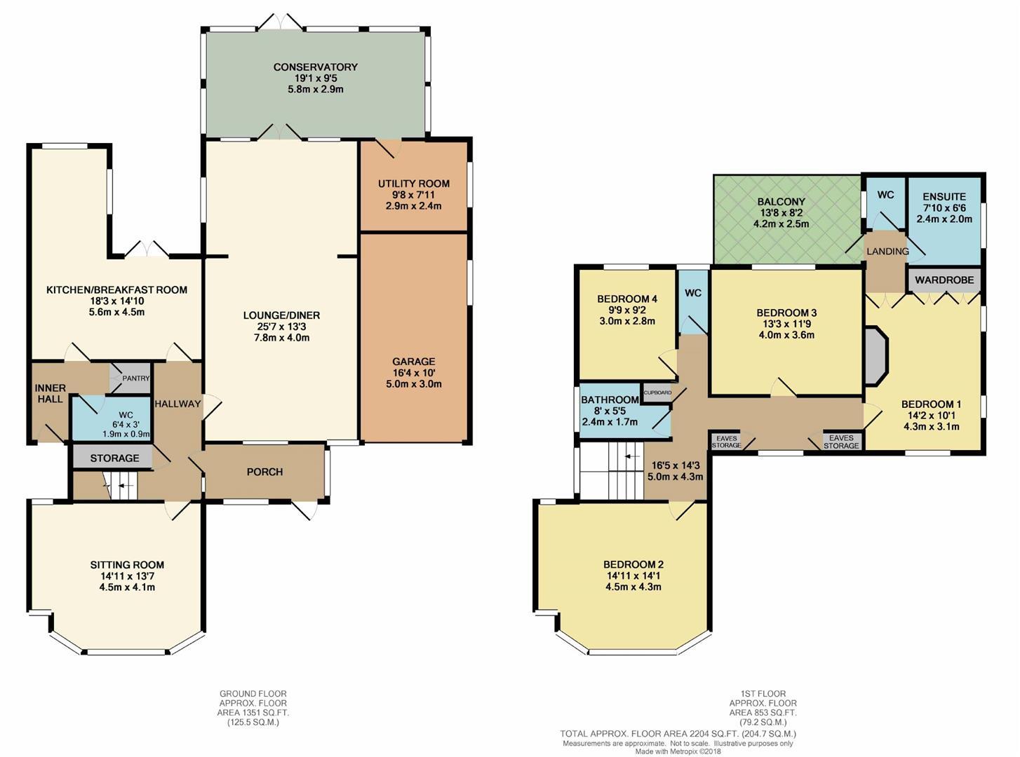 Seven Trees, 16, Alcester Road, Sale floorplan