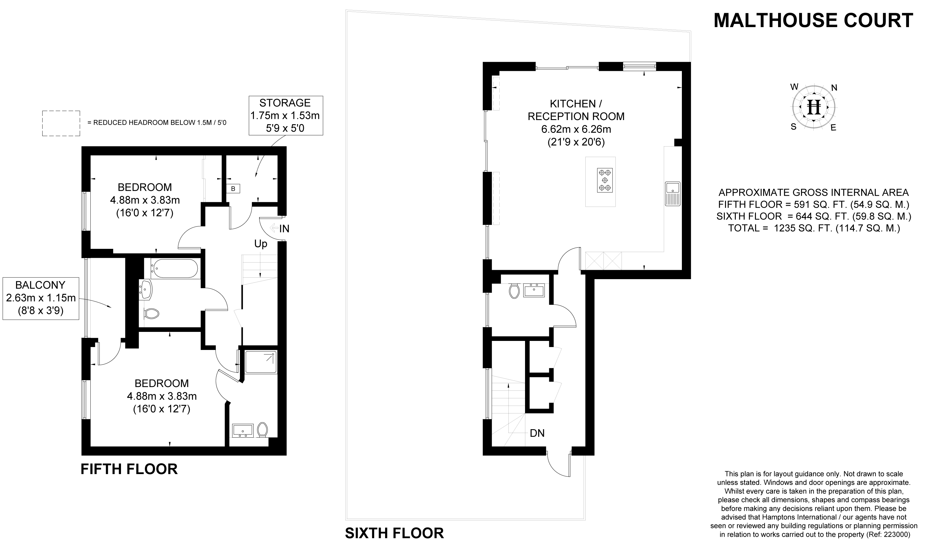 2 Bedrooms Flat to rent in High Street, Brentford TW8