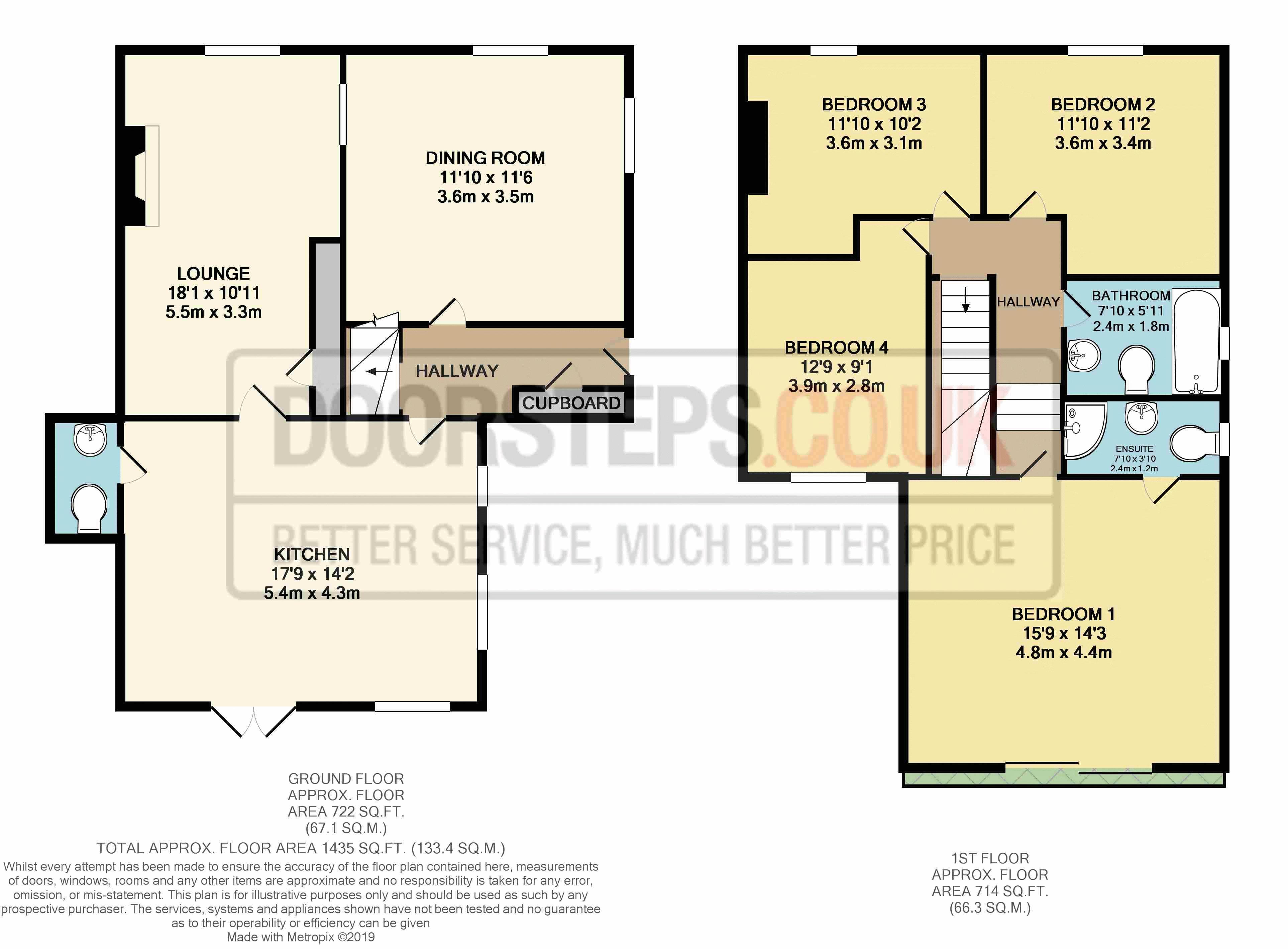 4 Bedrooms Semi-detached house for sale in Broom Hill, Flimwell, Wadhurst TN5